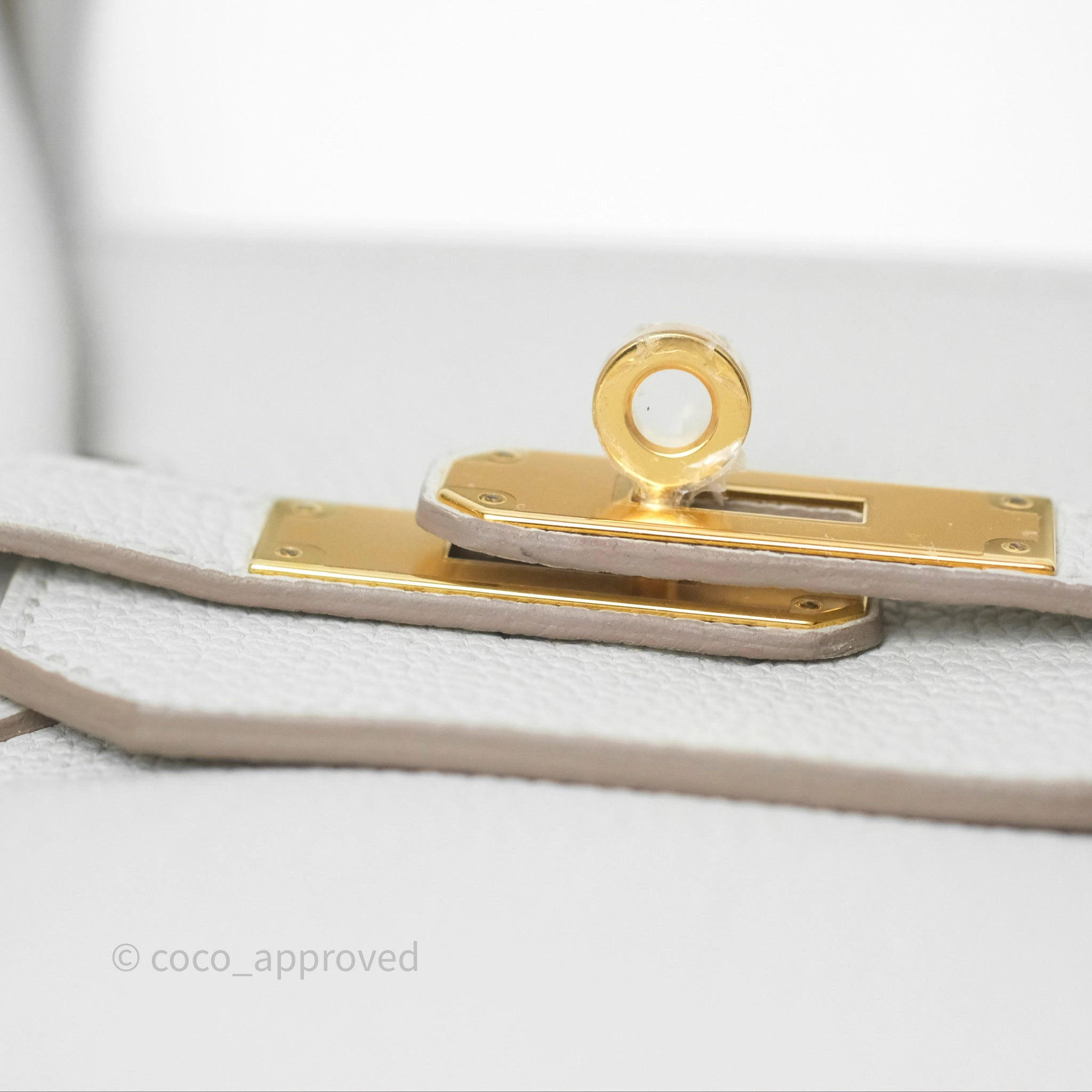 Herms Retourne Birkin 35 Beton Togo Gold Hardware