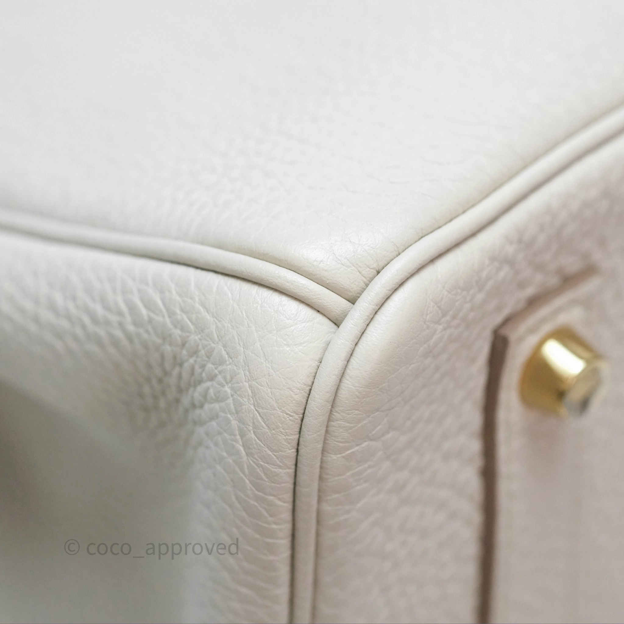 Herms Retourne Birkin 35 Beton Togo Gold Hardware