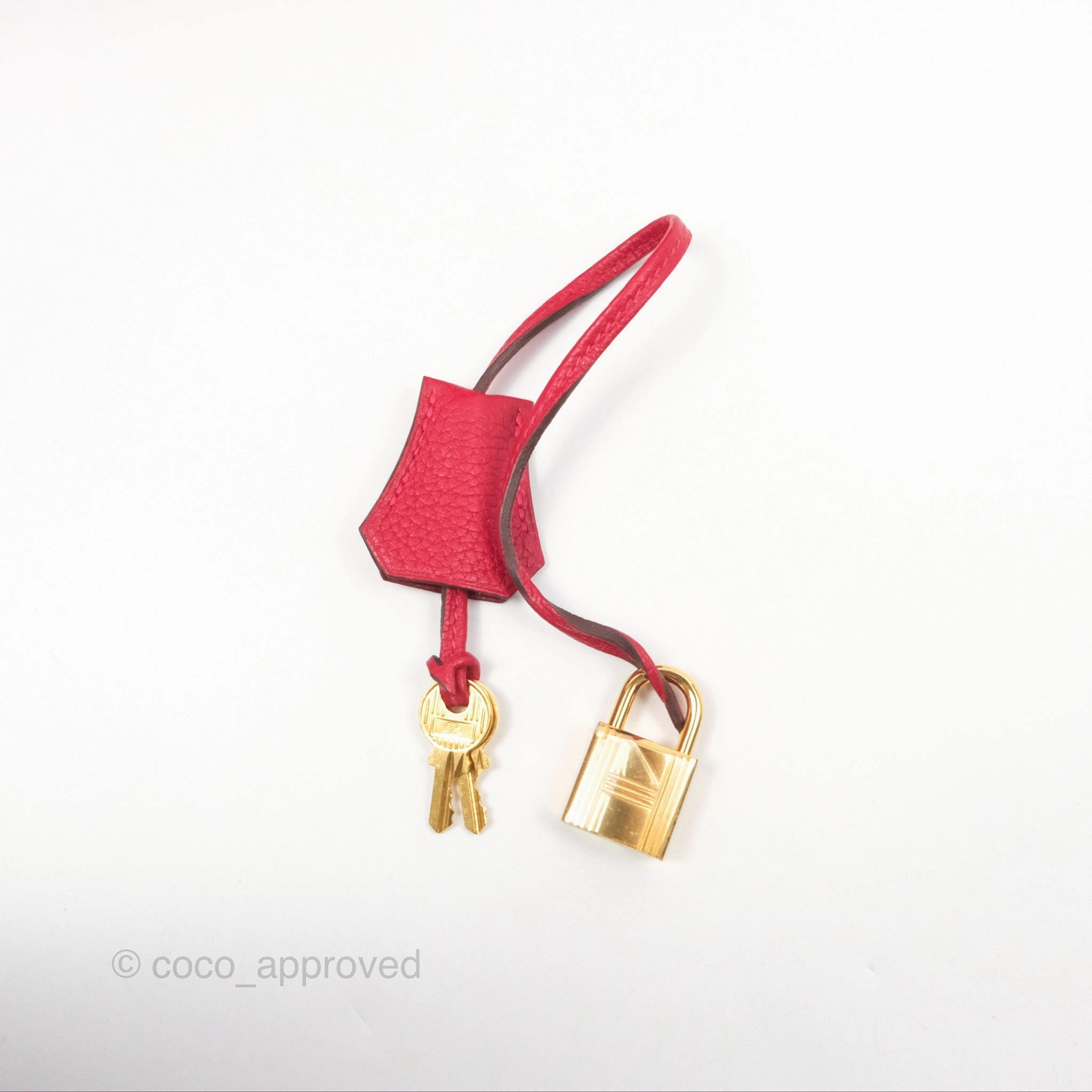Herms Retourne Birkin 35 Red Togo Gold Hardware