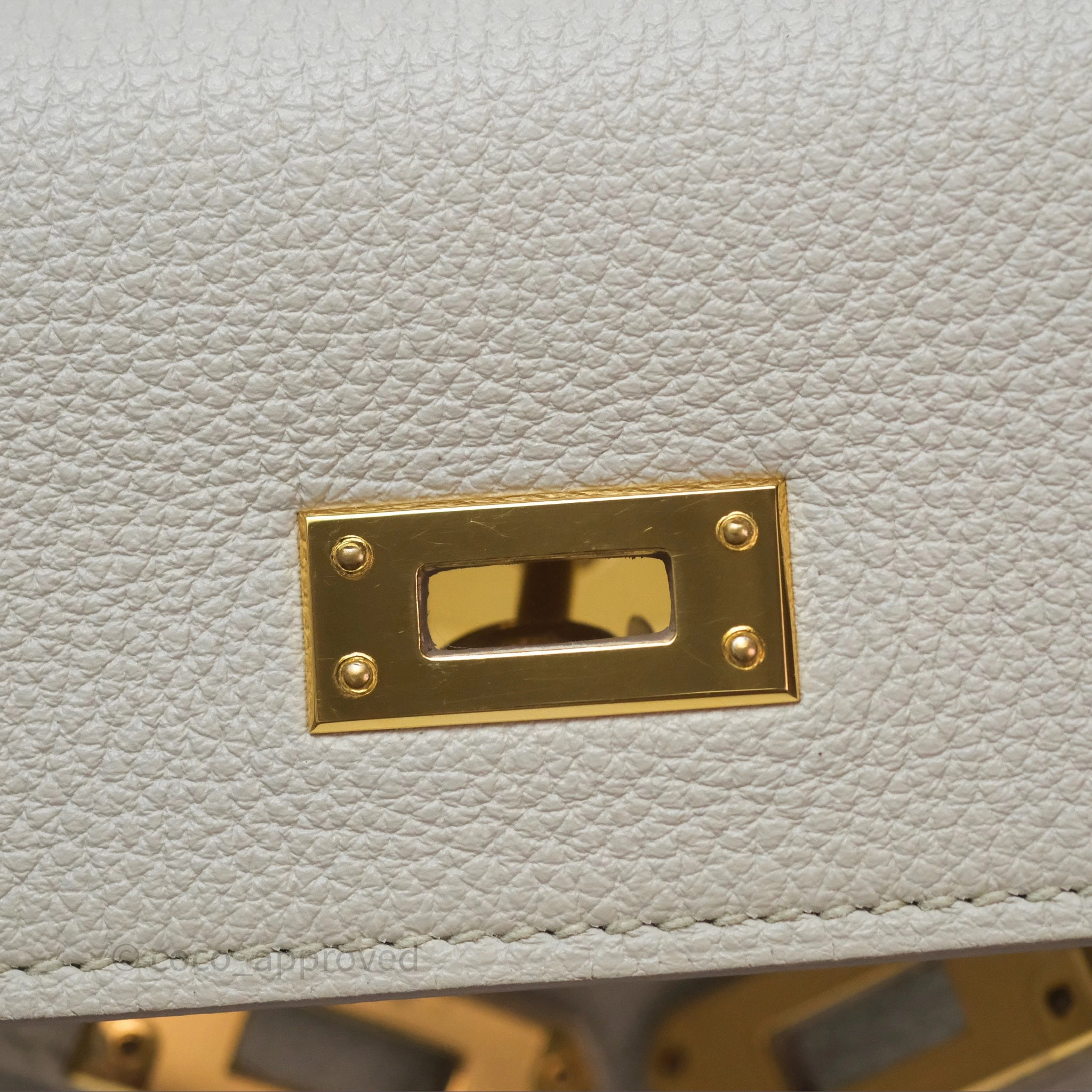 Herms Retourne Kelly 25 Beton 8L Togo Gold Hardware
