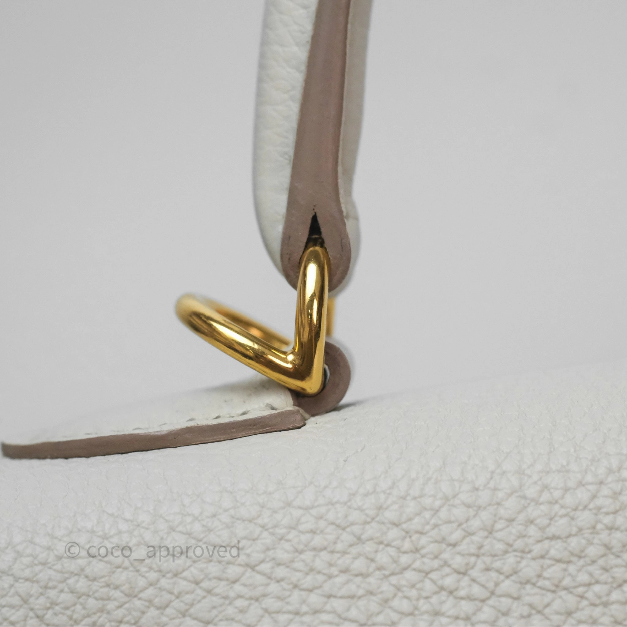 Herms Retourne Kelly 25 Beton 8L Togo Gold Hardware