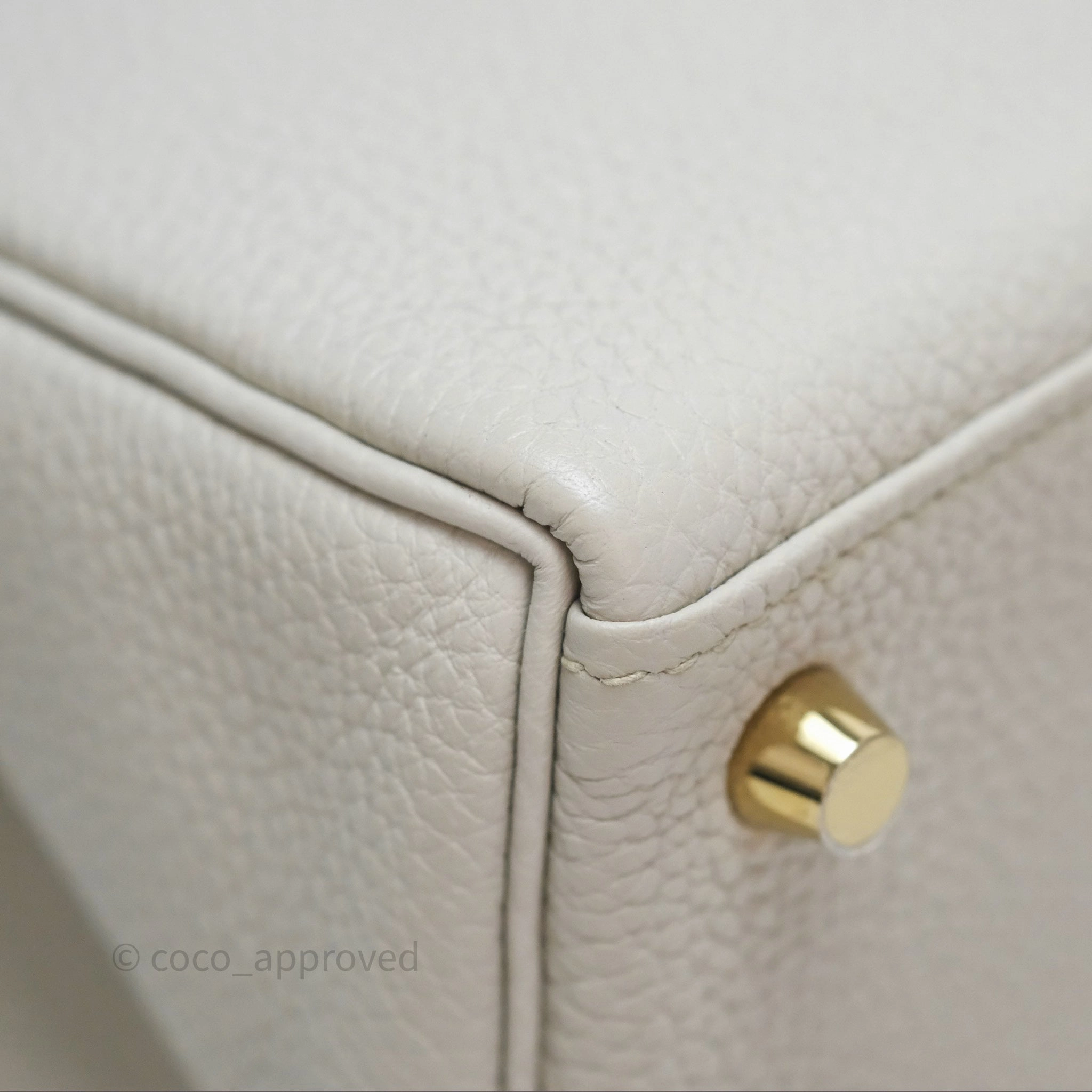 Herms Retourne Kelly 25 Beton 8L Togo Gold Hardware
