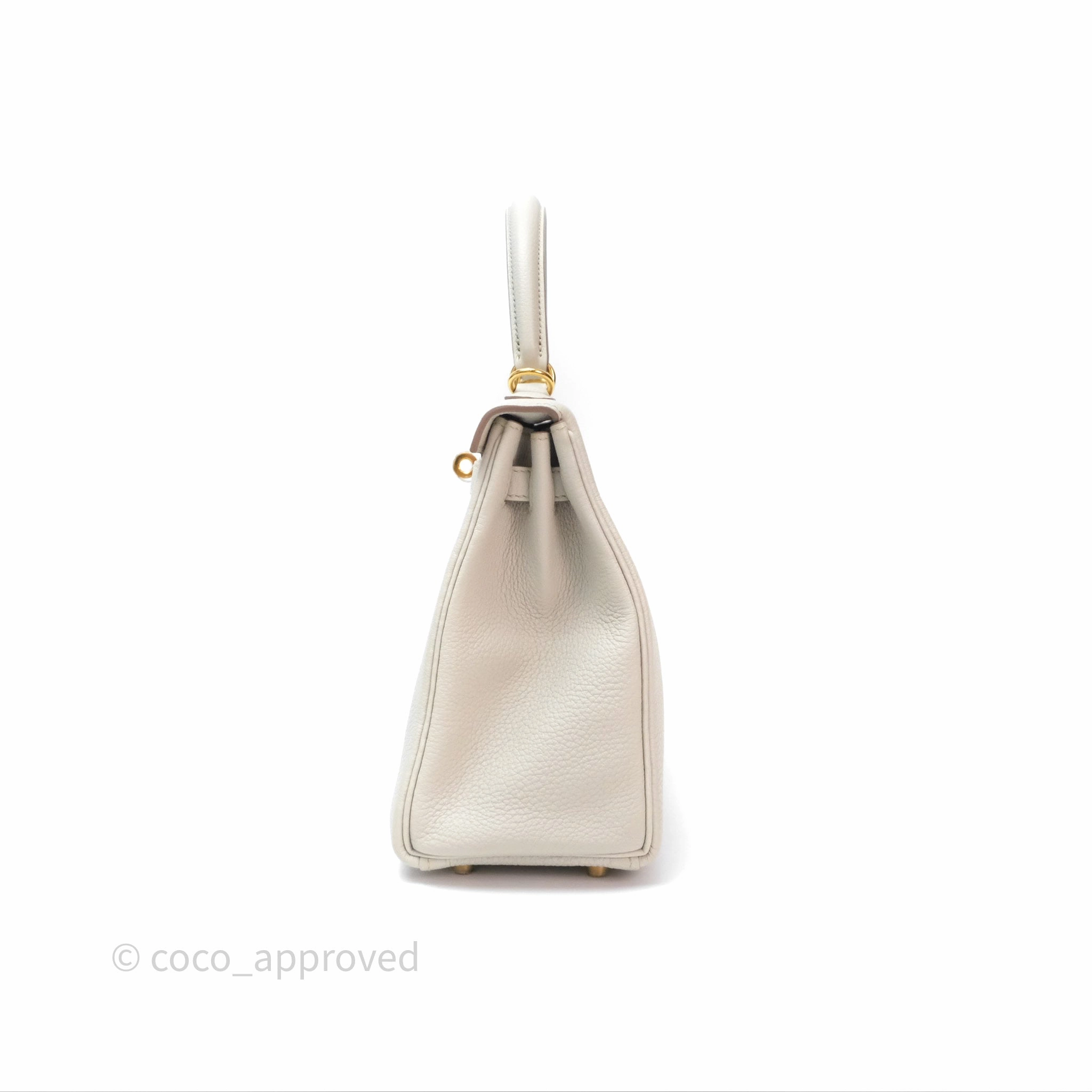 Herms Retourne Kelly 25 Beton 8L Togo Gold Hardware