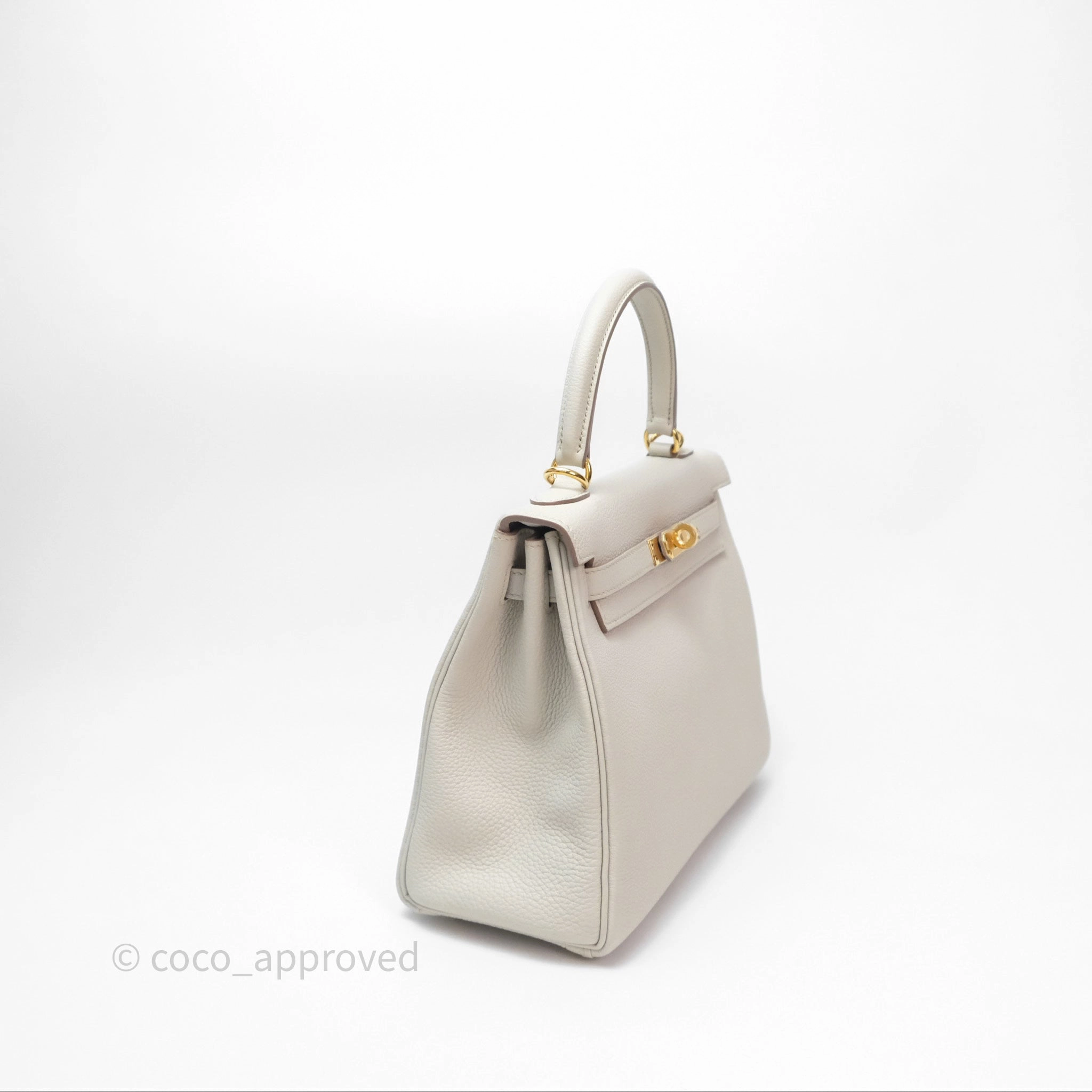 Herms Retourne Kelly 25 Beton 8L Togo Gold Hardware