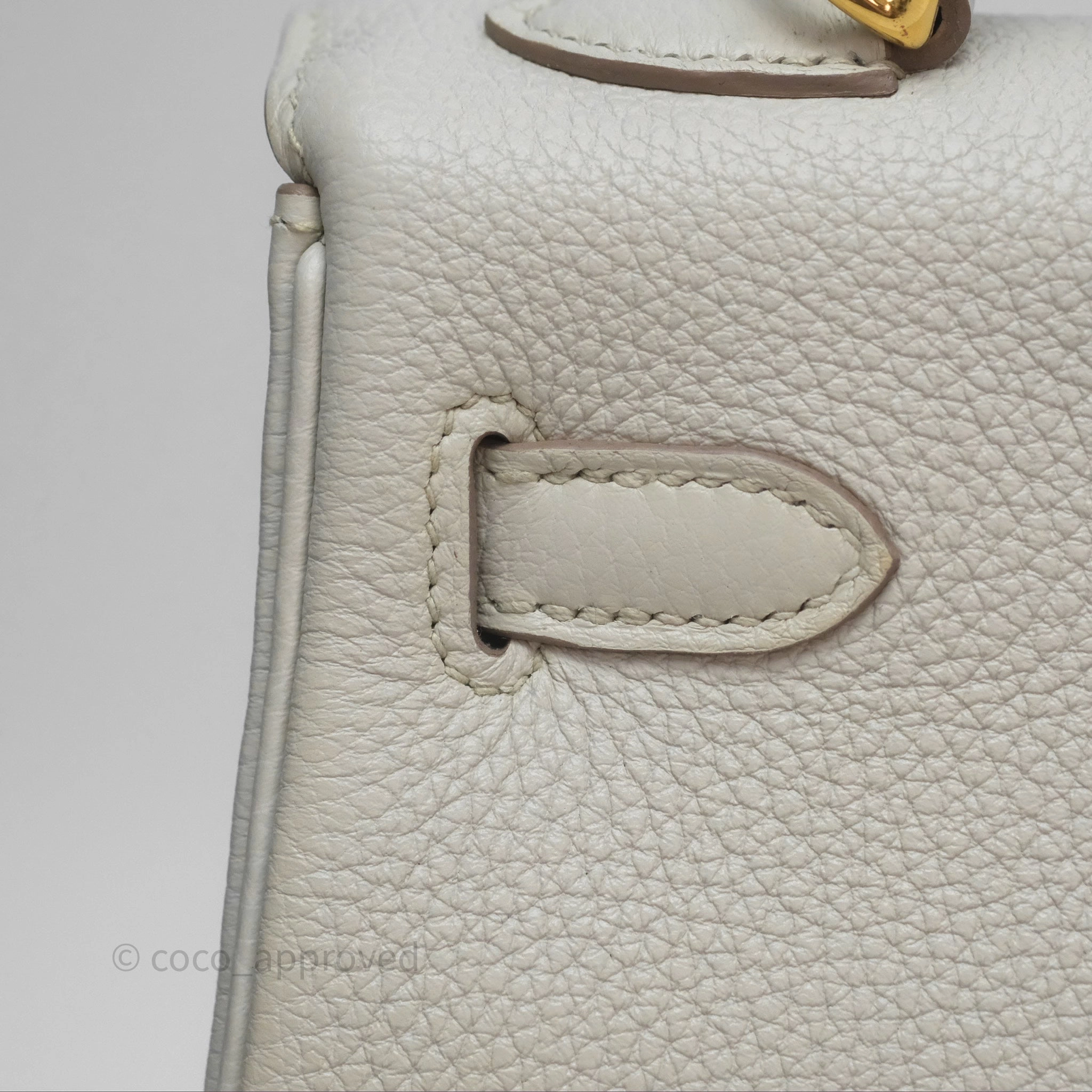 Herms Retourne Kelly 25 Beton 8L Togo Gold Hardware