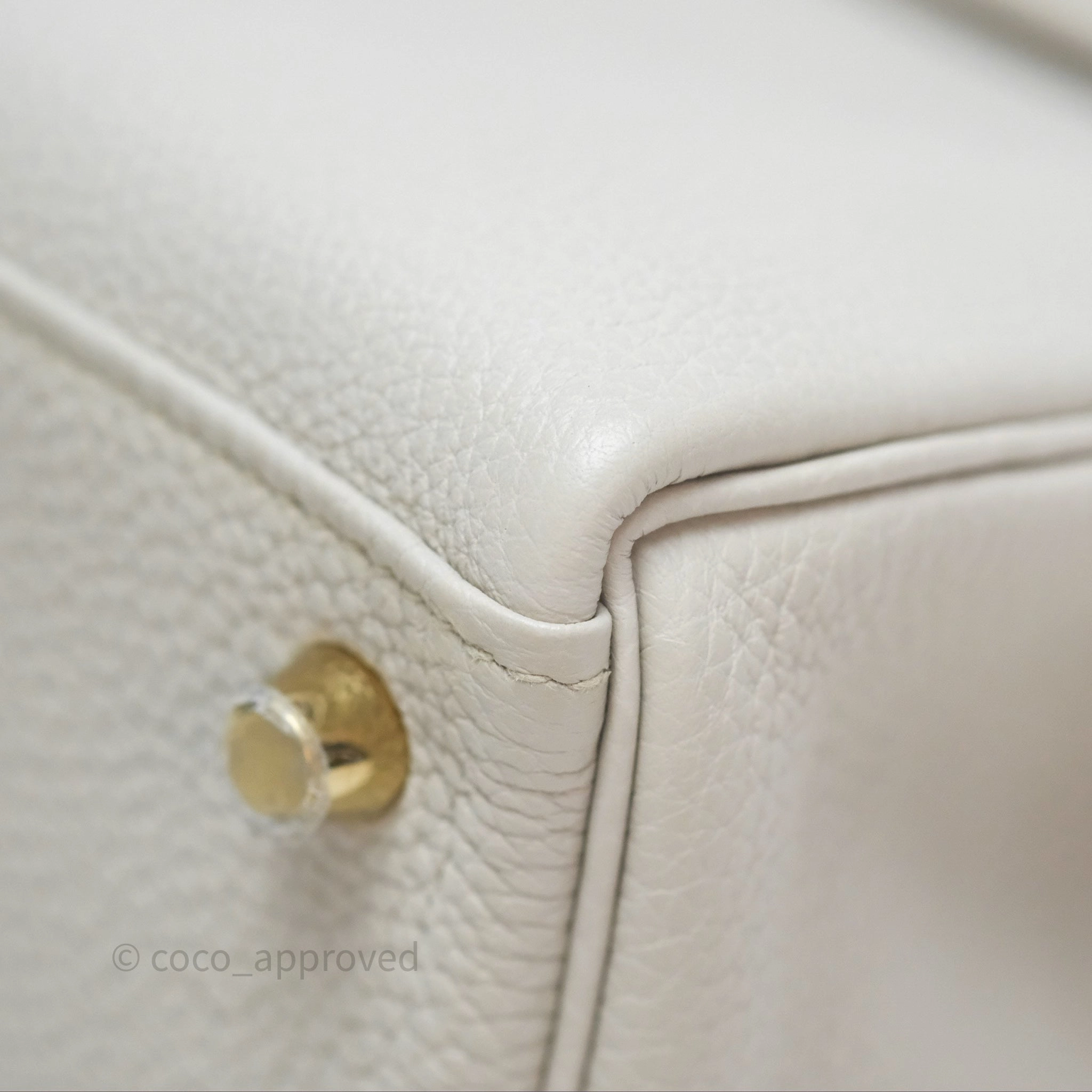 Herms Retourne Kelly 25 Beton 8L Togo Gold Hardware