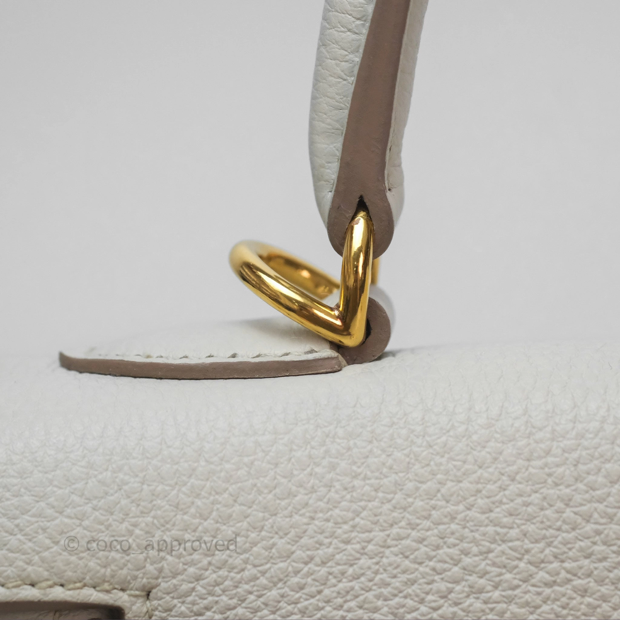 Herms Retourne Kelly 25 Beton 8L Togo Gold Hardware