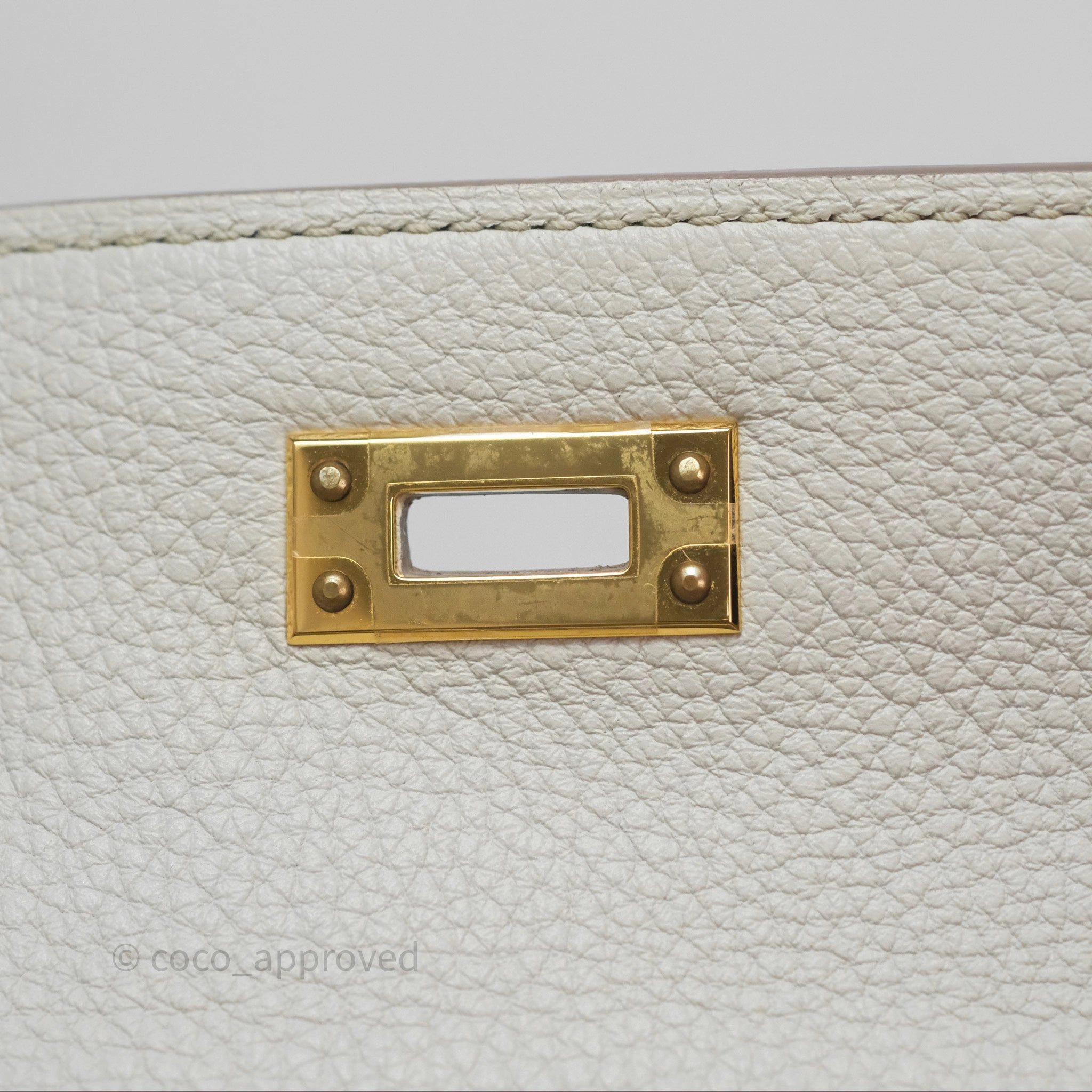 Herms Retourne Kelly 25 Beton 8L Togo Gold Hardware