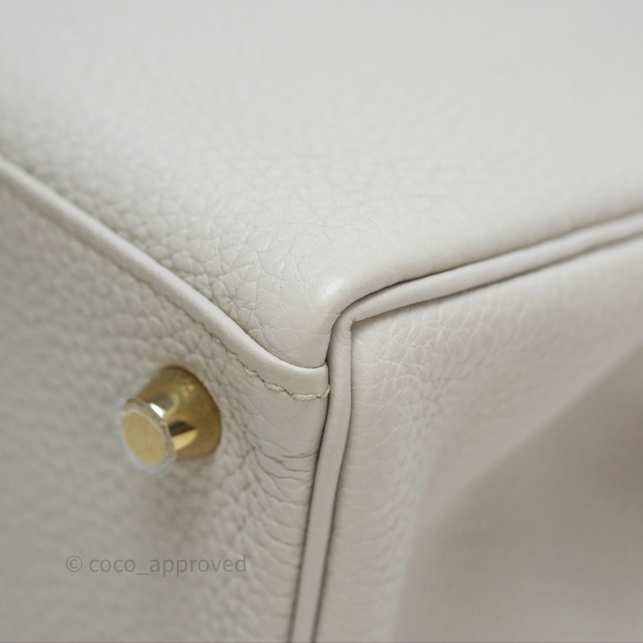 Herms Retourne Kelly 25 Beton 8L Togo Gold Hardware
