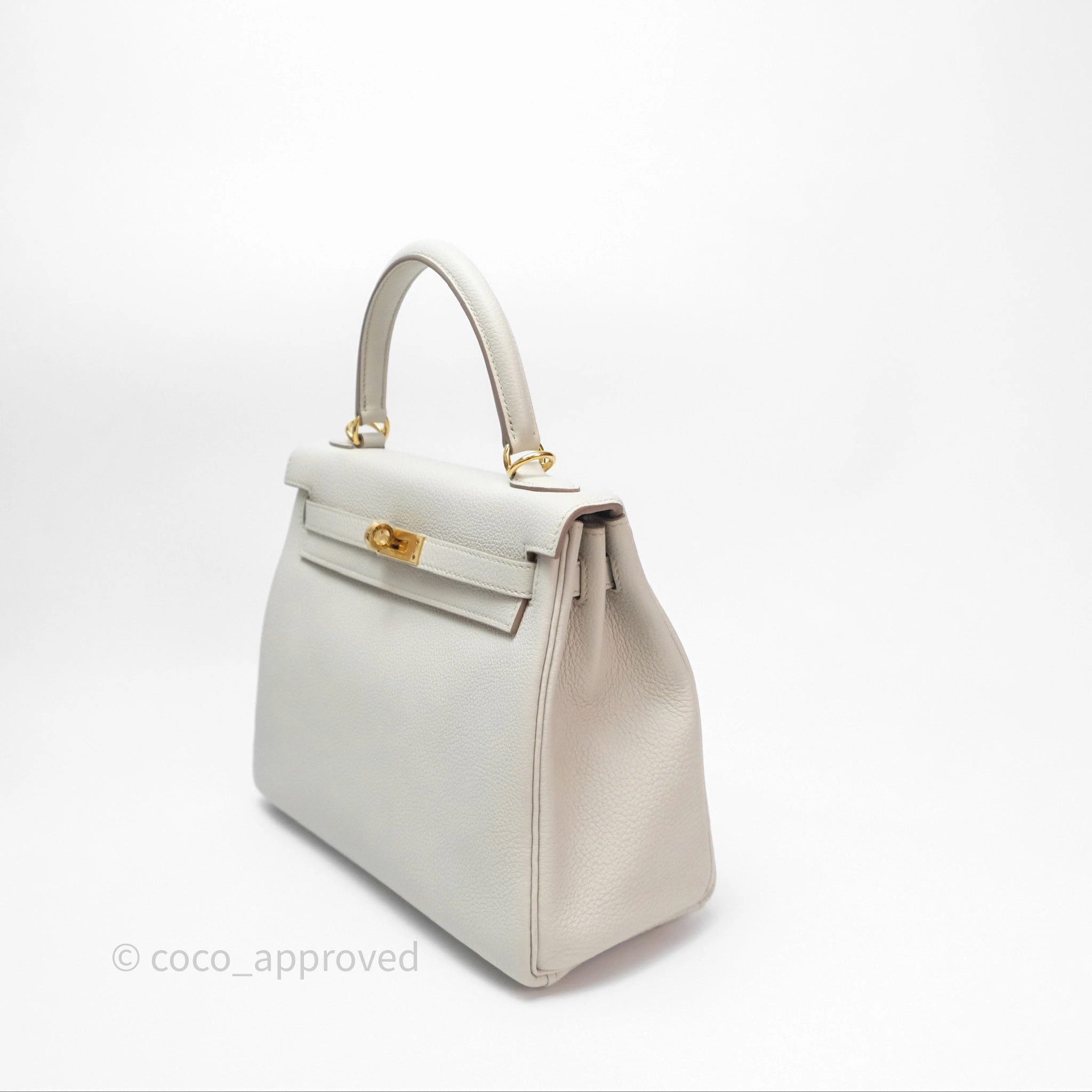 Herms Retourne Kelly 25 Beton 8L Togo Gold Hardware