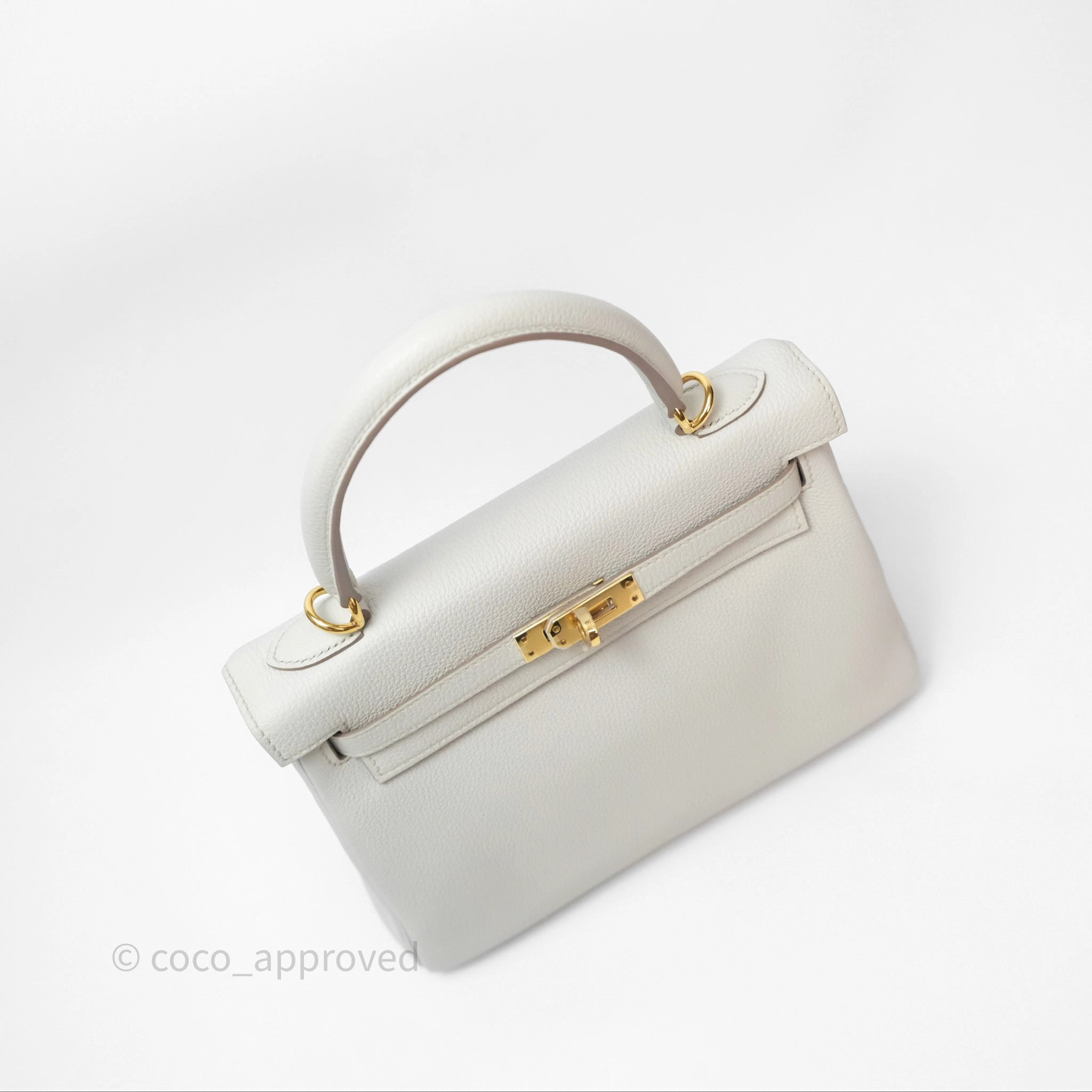 Herms Retourne Kelly 25 Beton 8L Togo Gold Hardware
