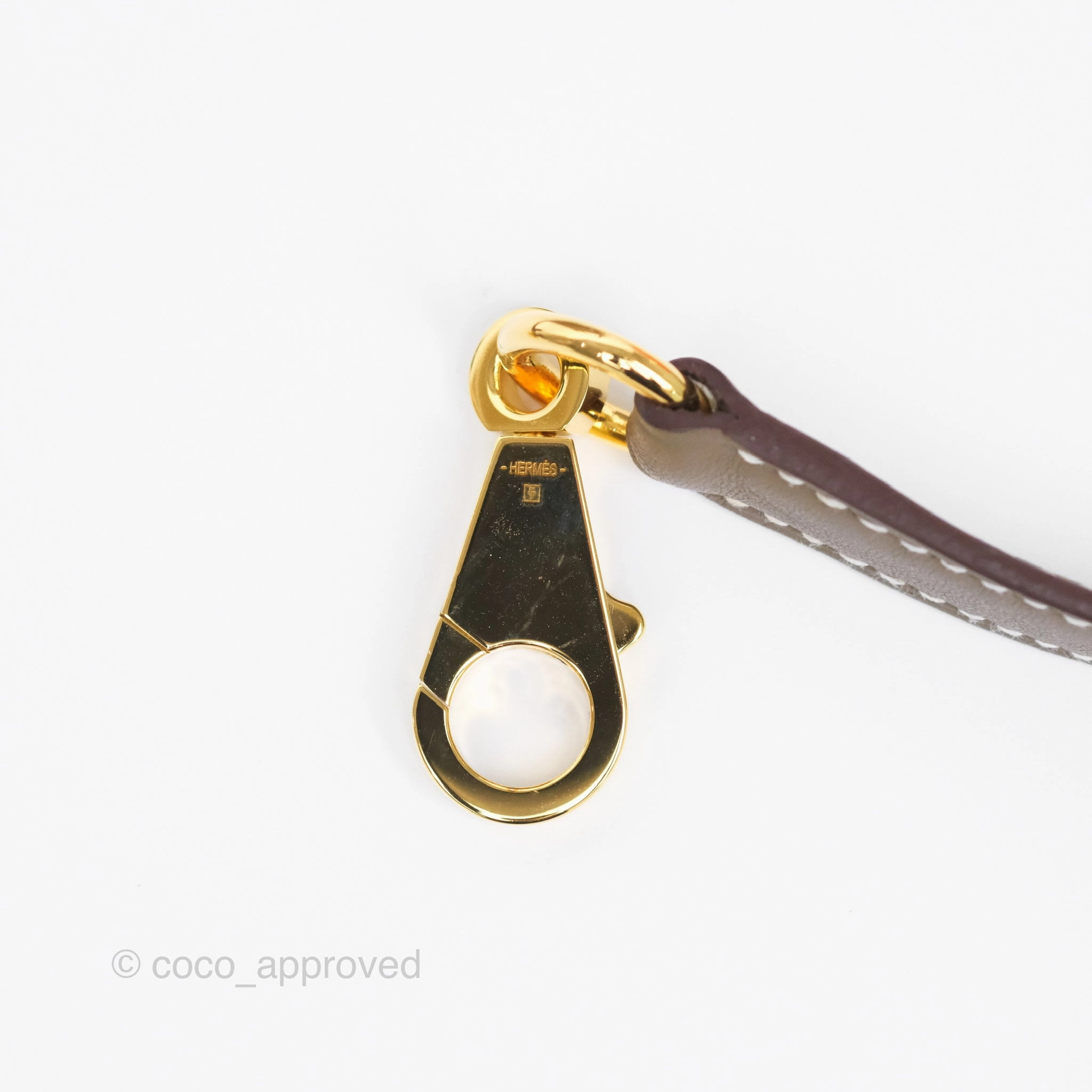 Herms Retourne Kelly 25 Etoupe 18 Swift Gold Hardware