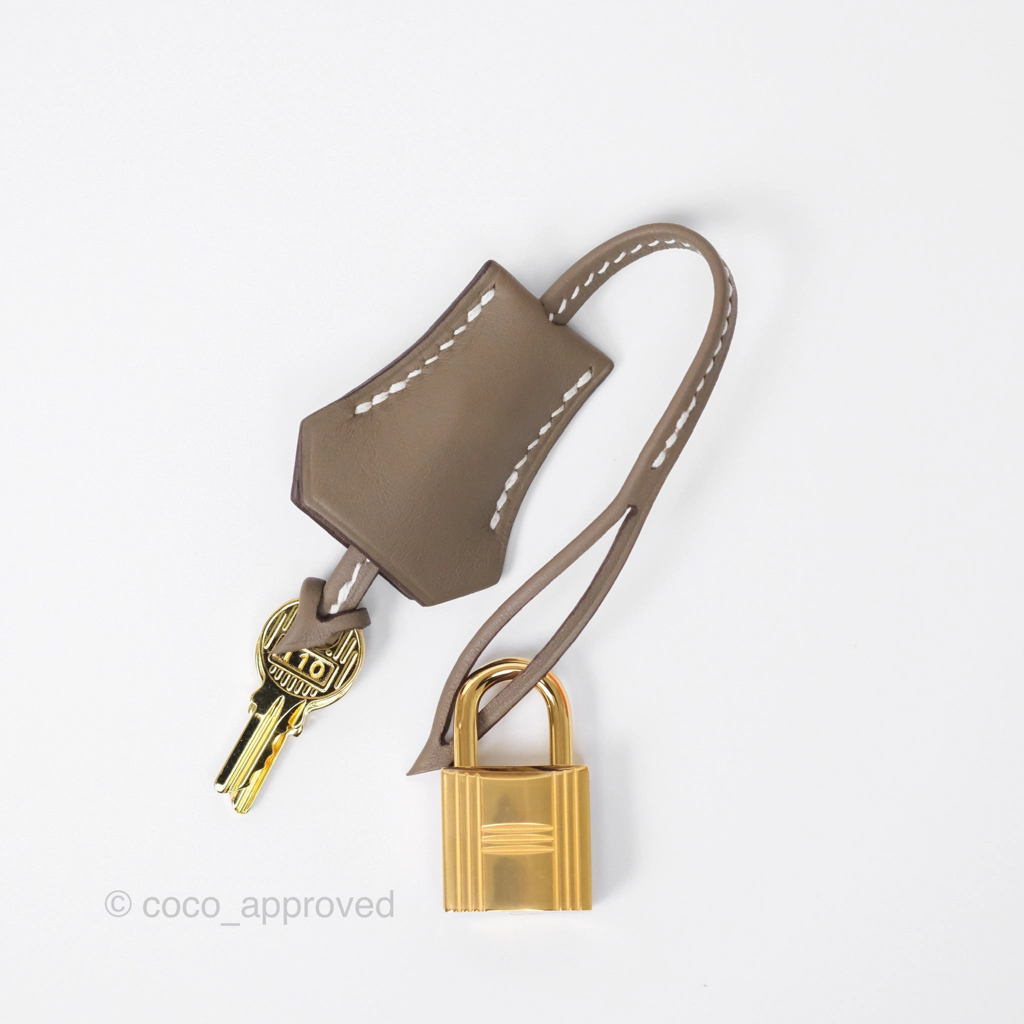 Herms Retourne Kelly 25 Etoupe 18 Swift Gold Hardware