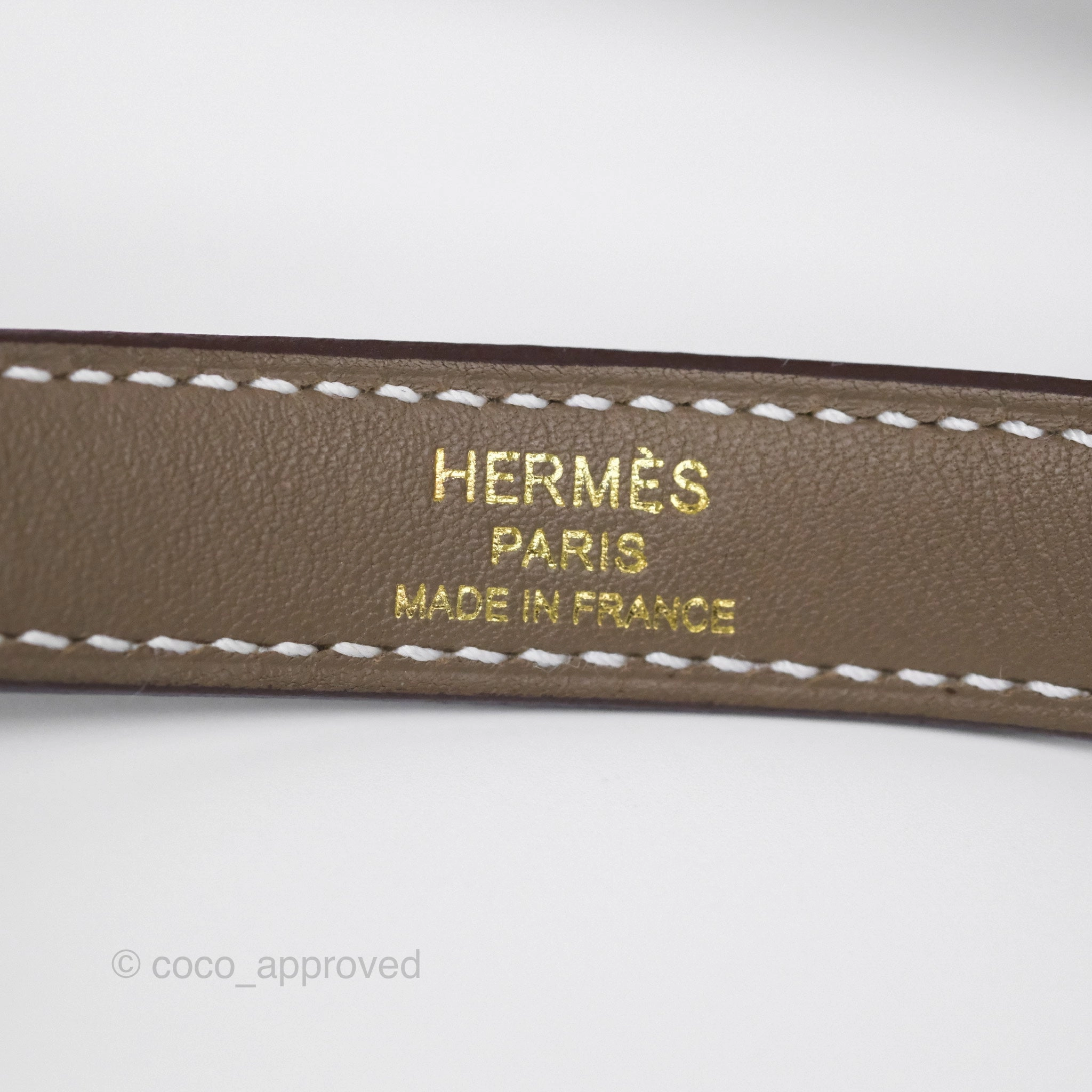 Herms Retourne Kelly 25 Etoupe 18 Swift Gold Hardware