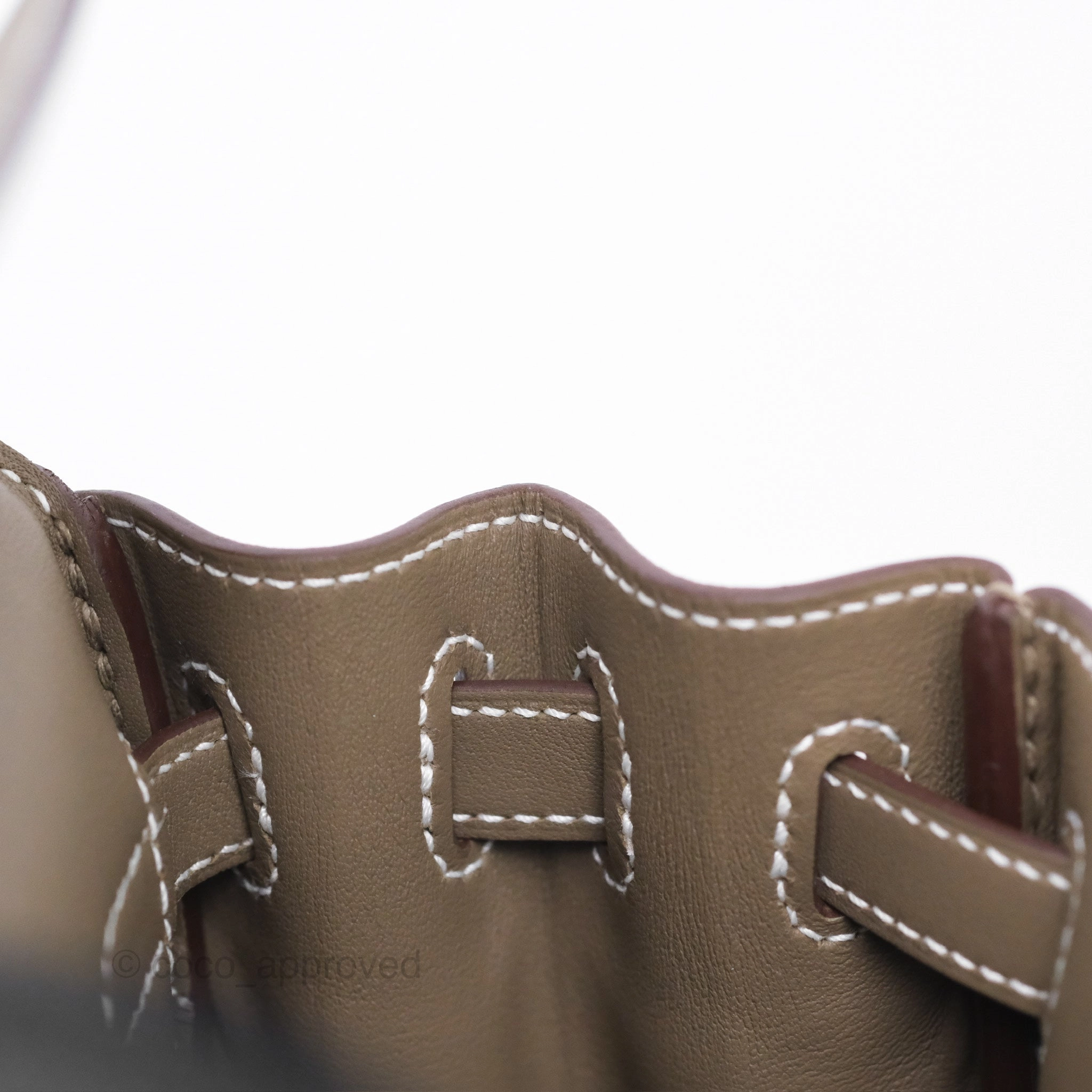 Herms Retourne Kelly 25 Etoupe 18 Swift Gold Hardware