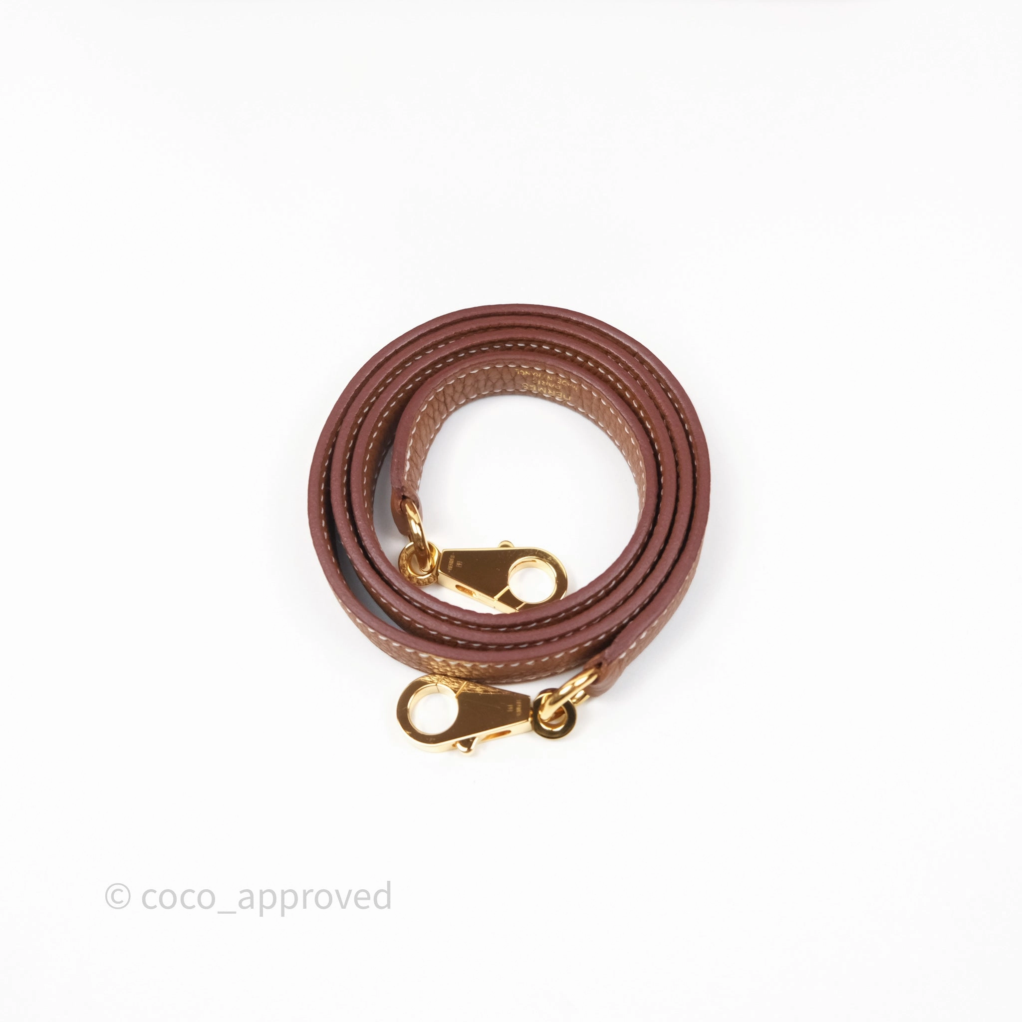 Herms Retourne Kelly 25 Gold 37 Togo Gold Hardware