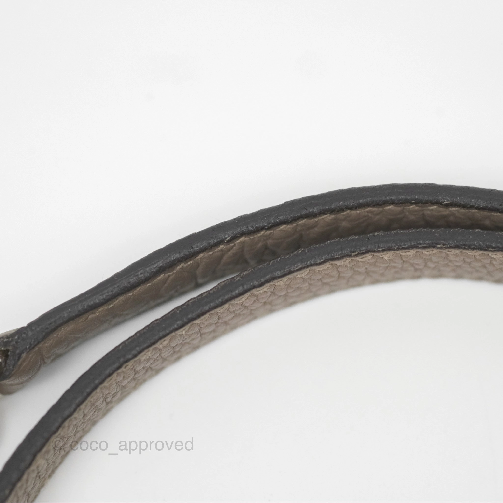 Herms Retourne Kelly 25 Gris Asphalte M8 Togo Palladium Hardware