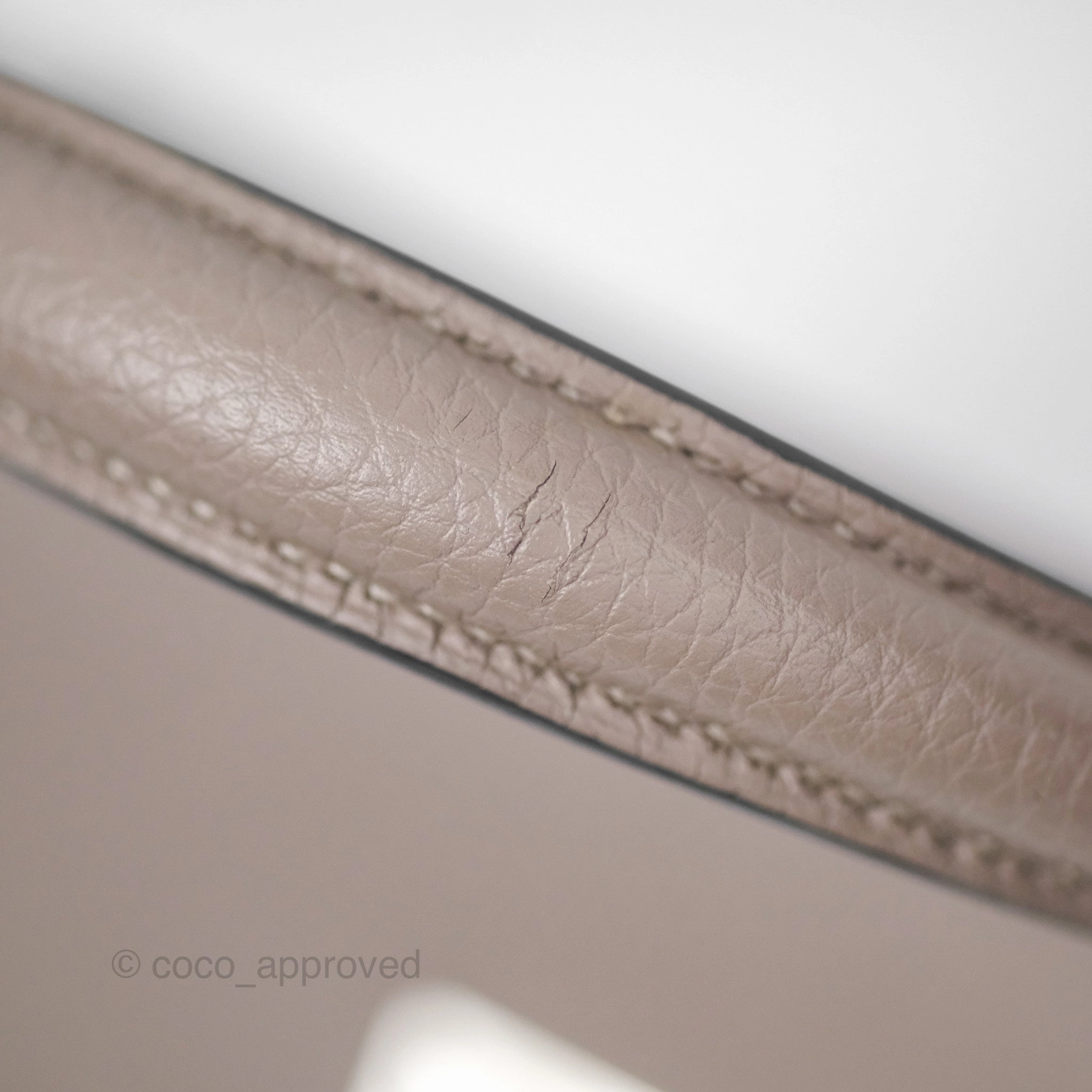 Herms Retourne Kelly 25 Gris Asphalte M8 Togo Palladium Hardware