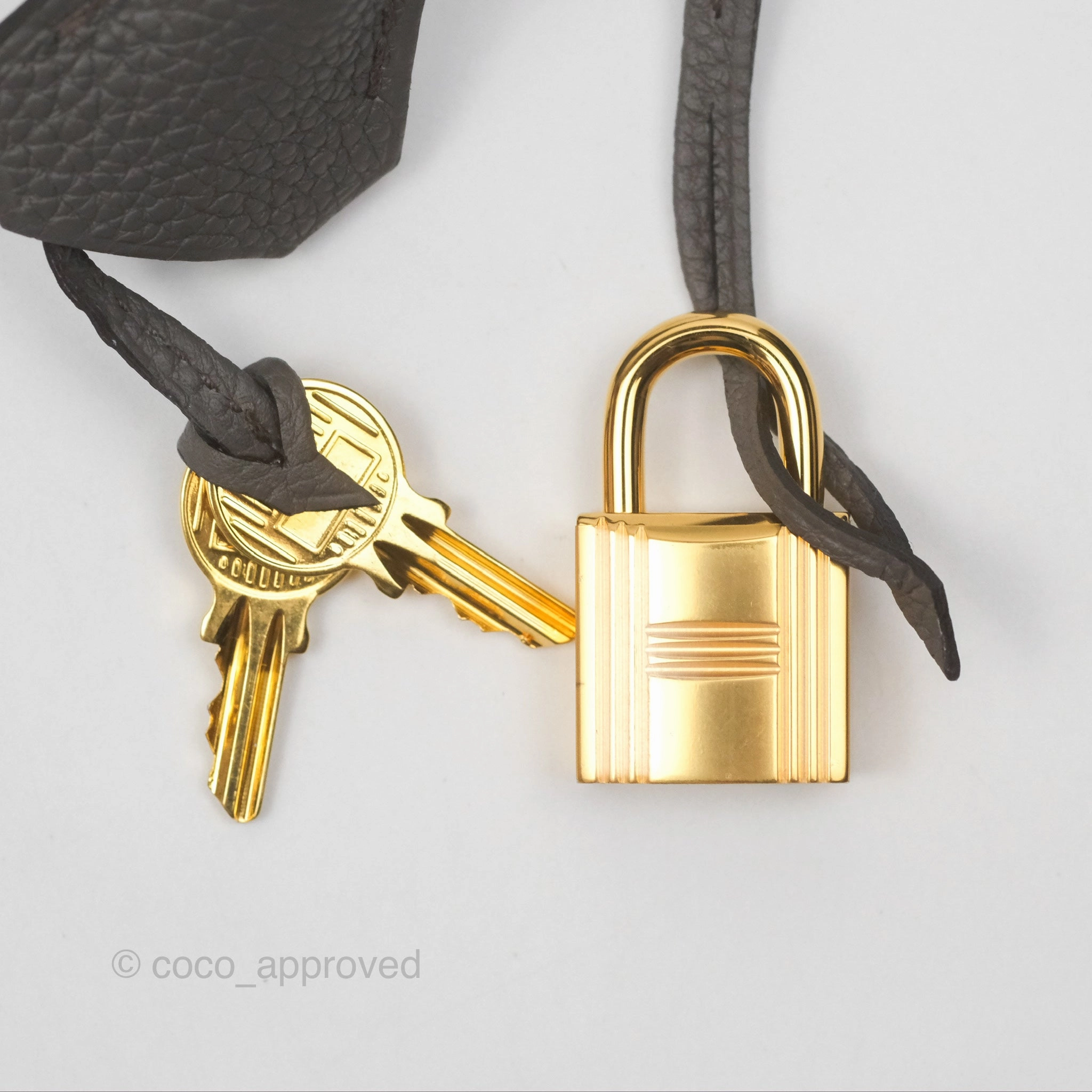 Herms Retourne Kelly 25 Gris Etain 8F Togo Gold Hardware