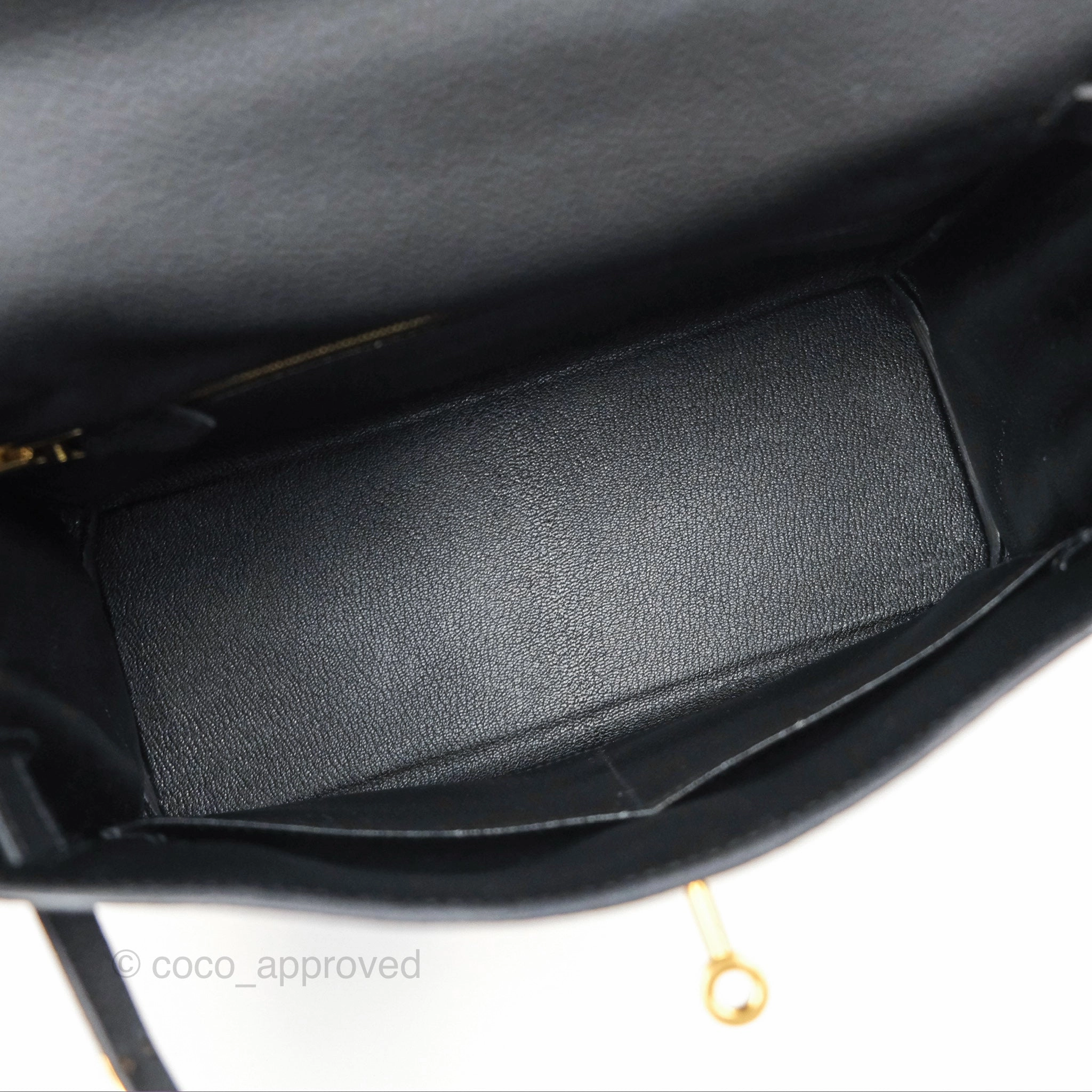 Herms Retourne Kelly 28 Black Noir 89 Togo Gold Hardware