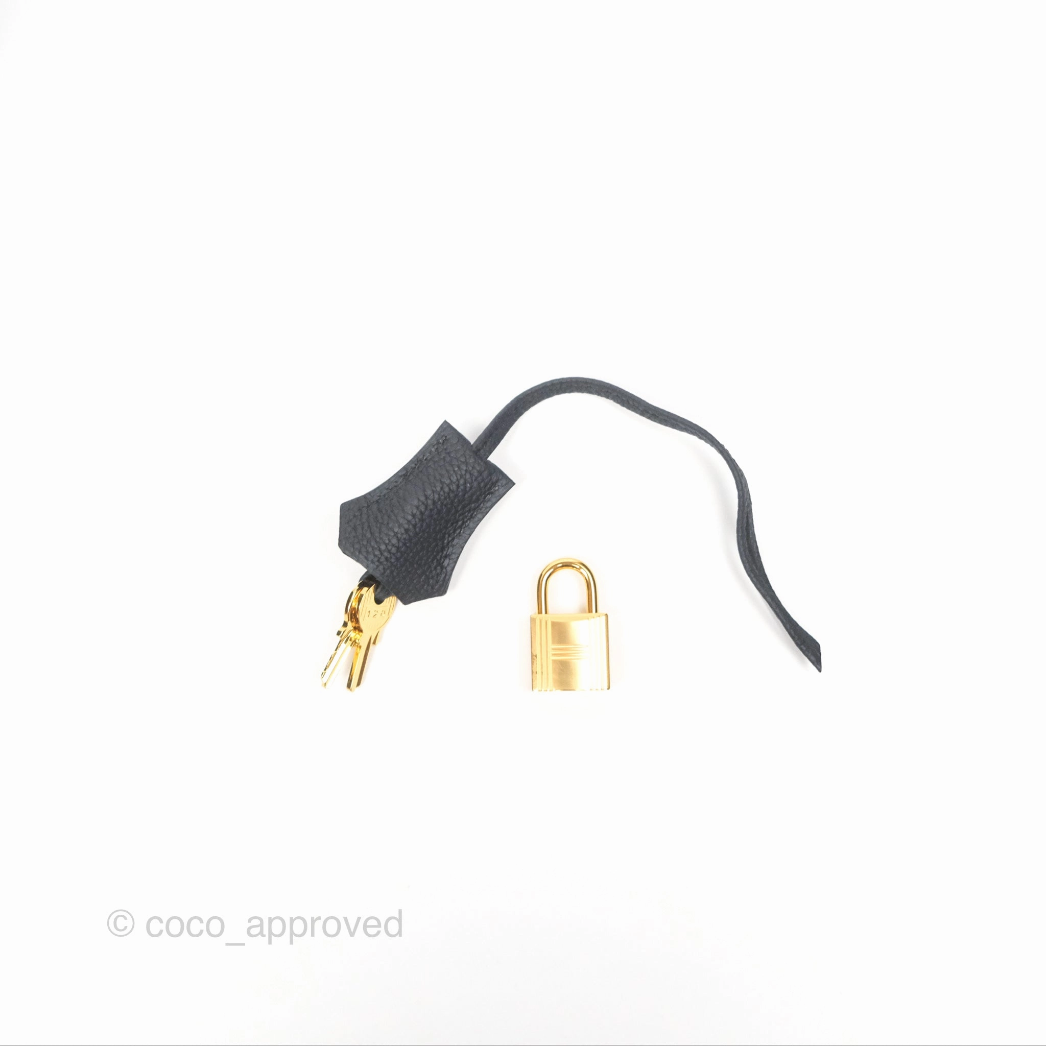 Herms Retourne Kelly 28 Black Noir 89 Togo Gold Hardware