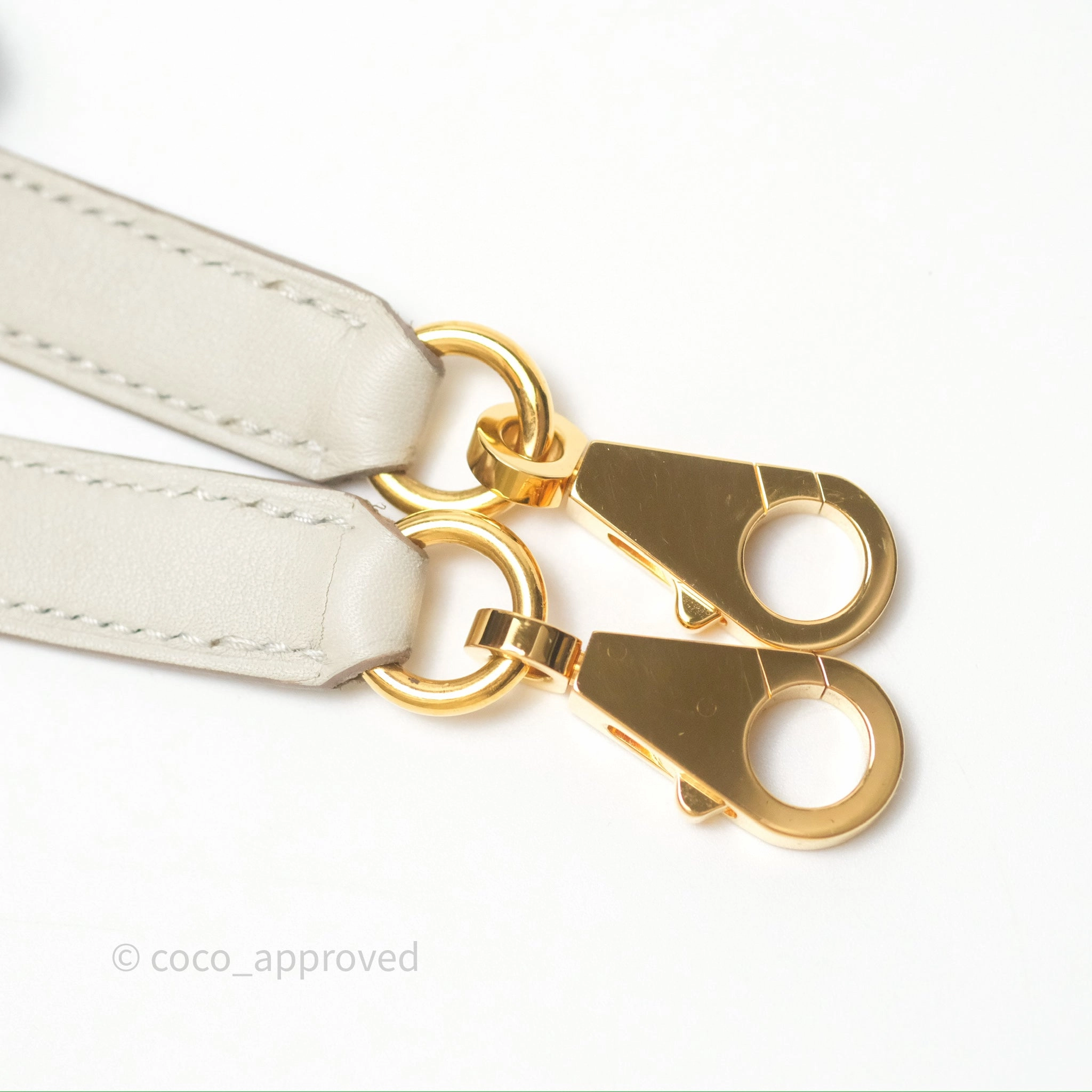 Herms Retourne Swift Kelly 25 Gris Perle 80 Gold Hardware