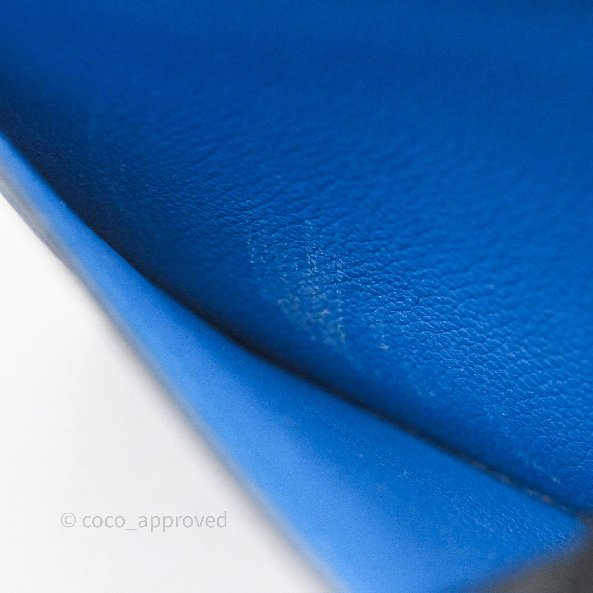 Herms Roulis Mini 18 Blue Zellige I7 Evercolor Palladium Hardware