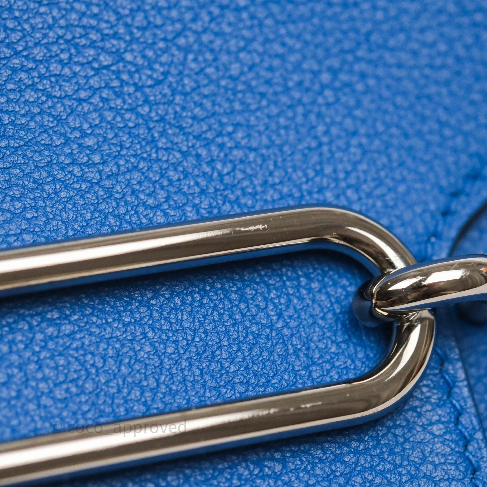 Herms Roulis Mini 18 Blue Zellige I7 Evercolor Palladium Hardware
