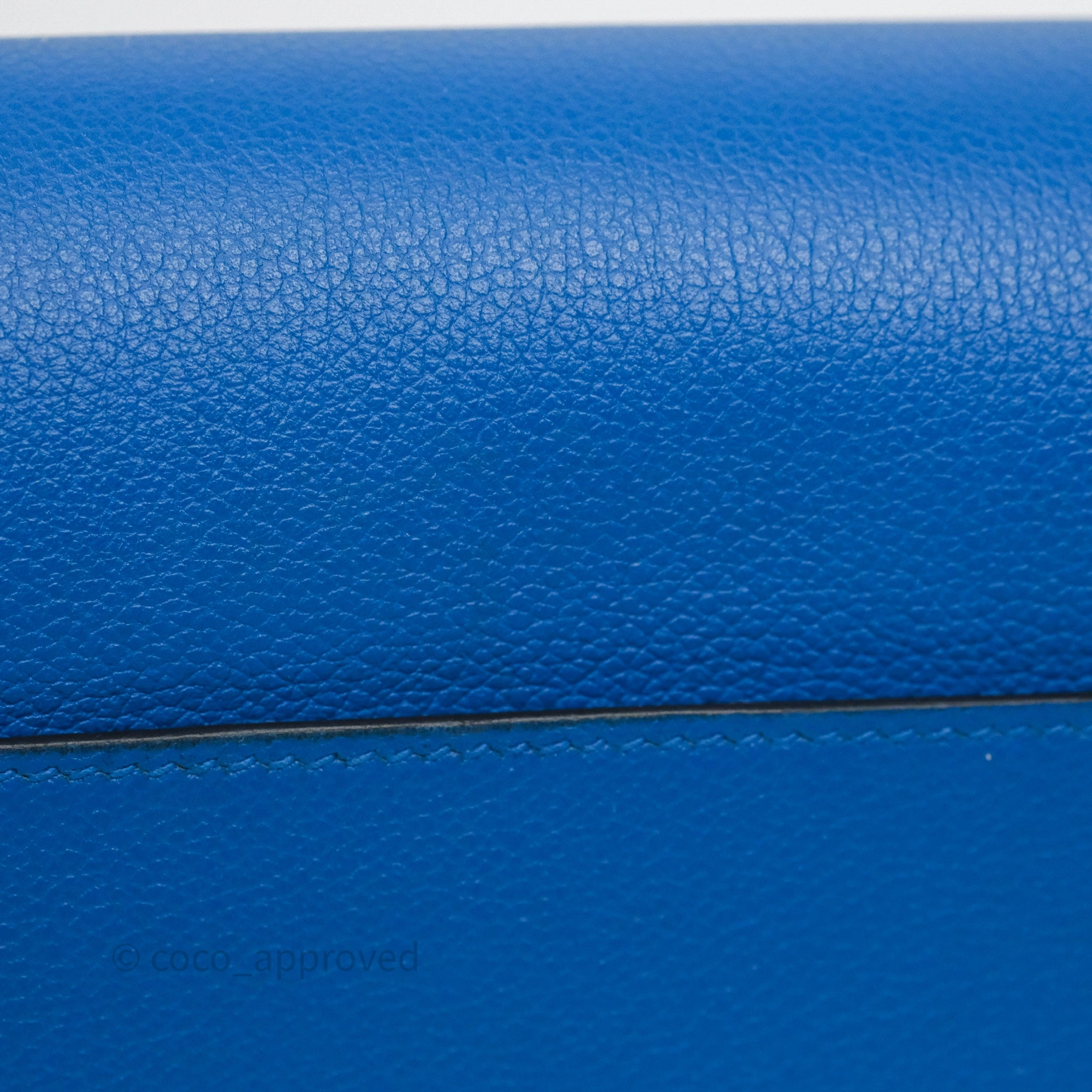Herms Roulis Mini 18 Blue Zellige I7 Evercolor Palladium Hardware