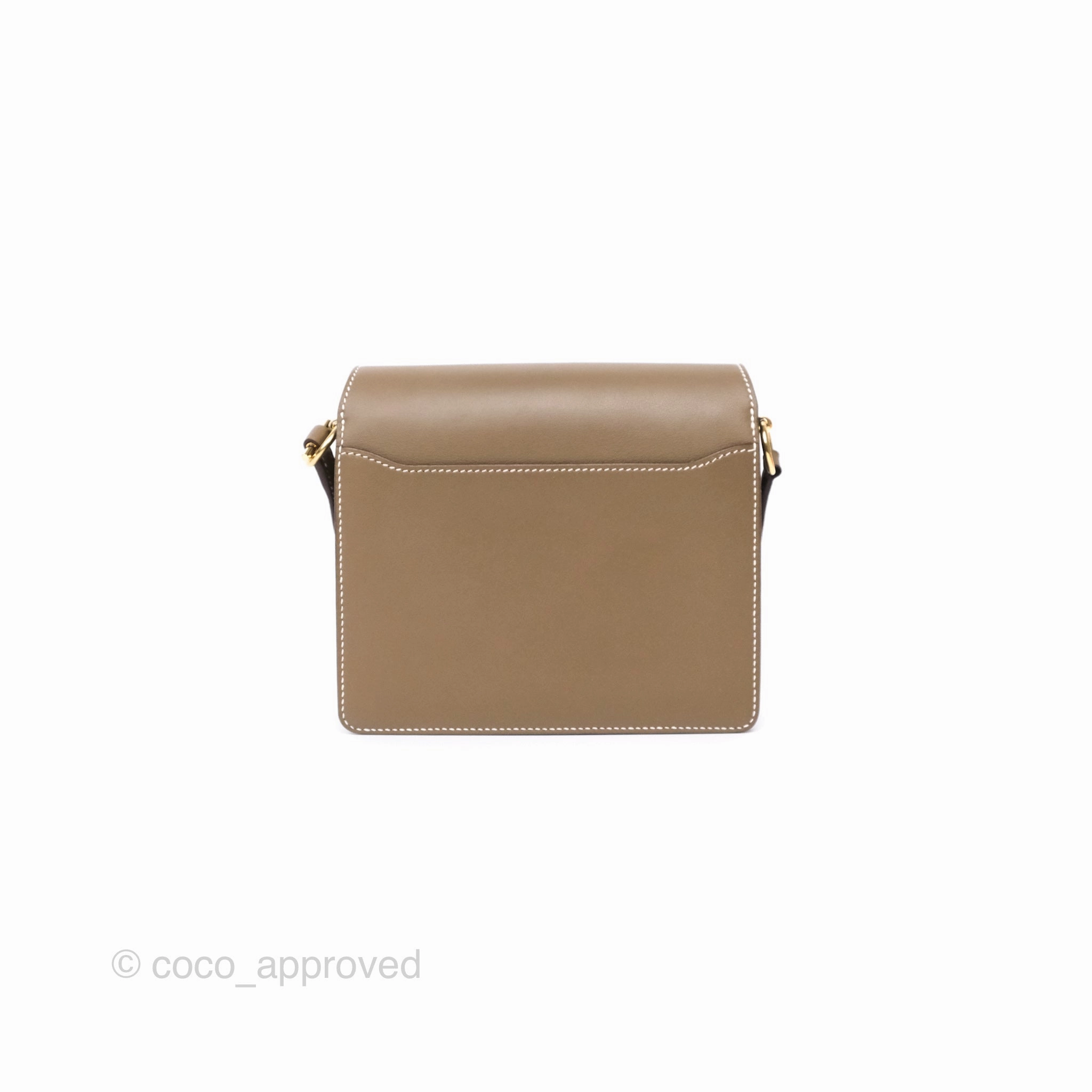 Herms Roulis Mini 18 Etoupe 18 Swift Gold Hardware
