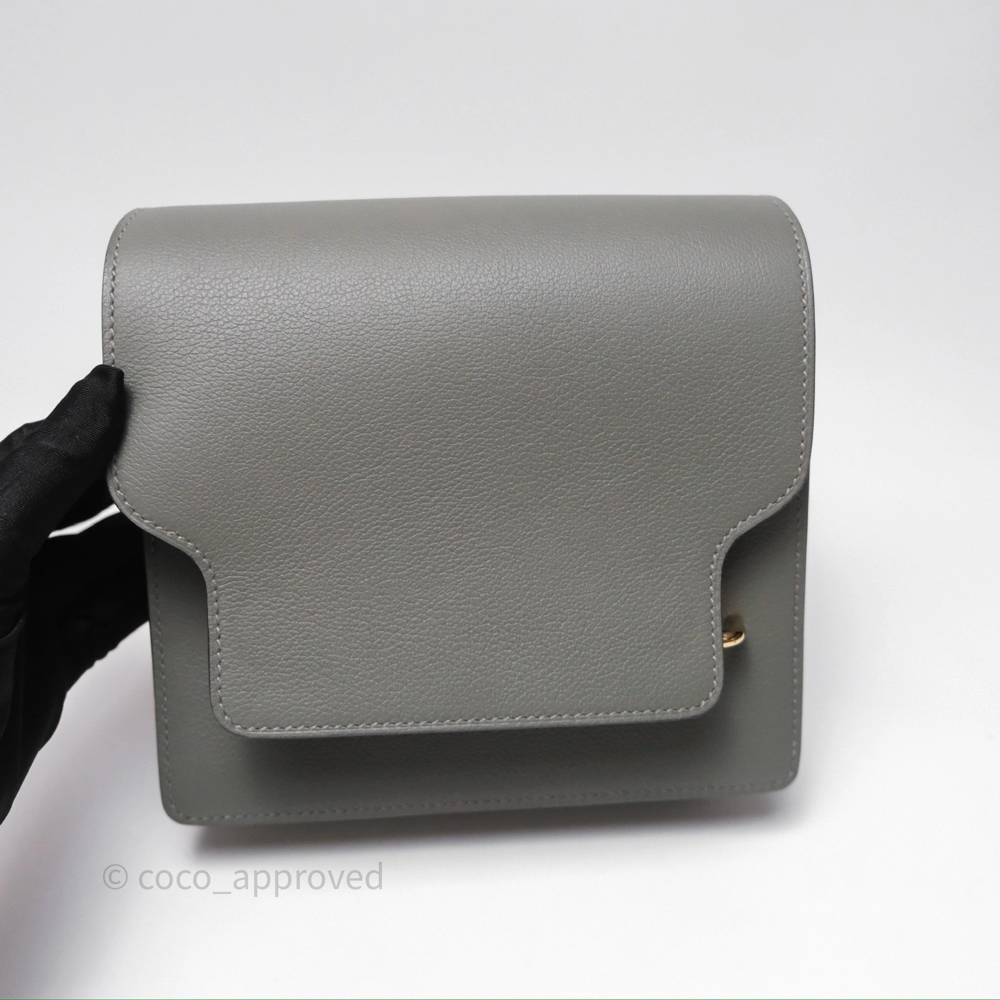 Herms Roulis Mini 18 Gris Meyer 0L Evercolor Permabrass Hardware