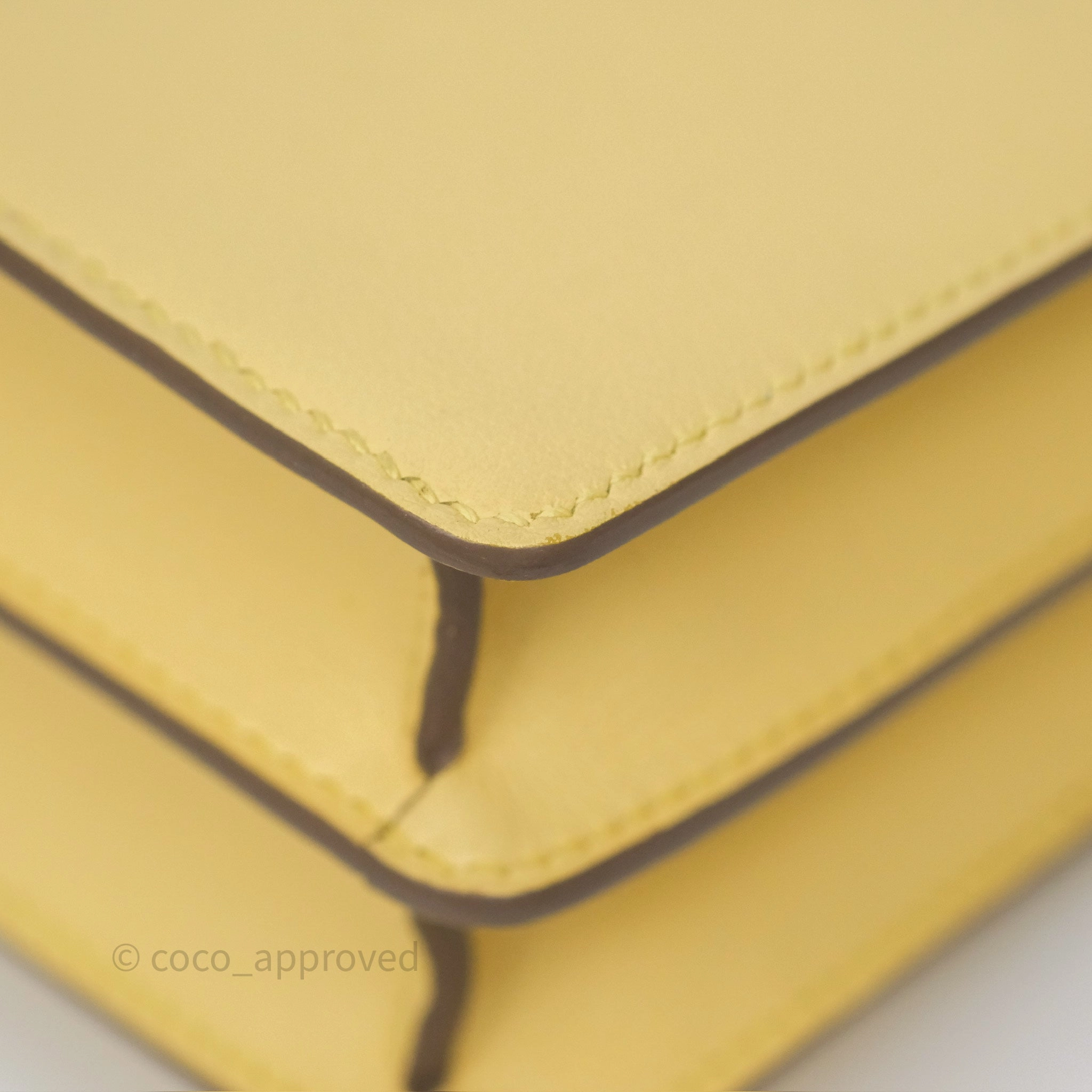 Herms Roulis Mini 18 Jaune Poussin 1Z Swift Gold Hardware