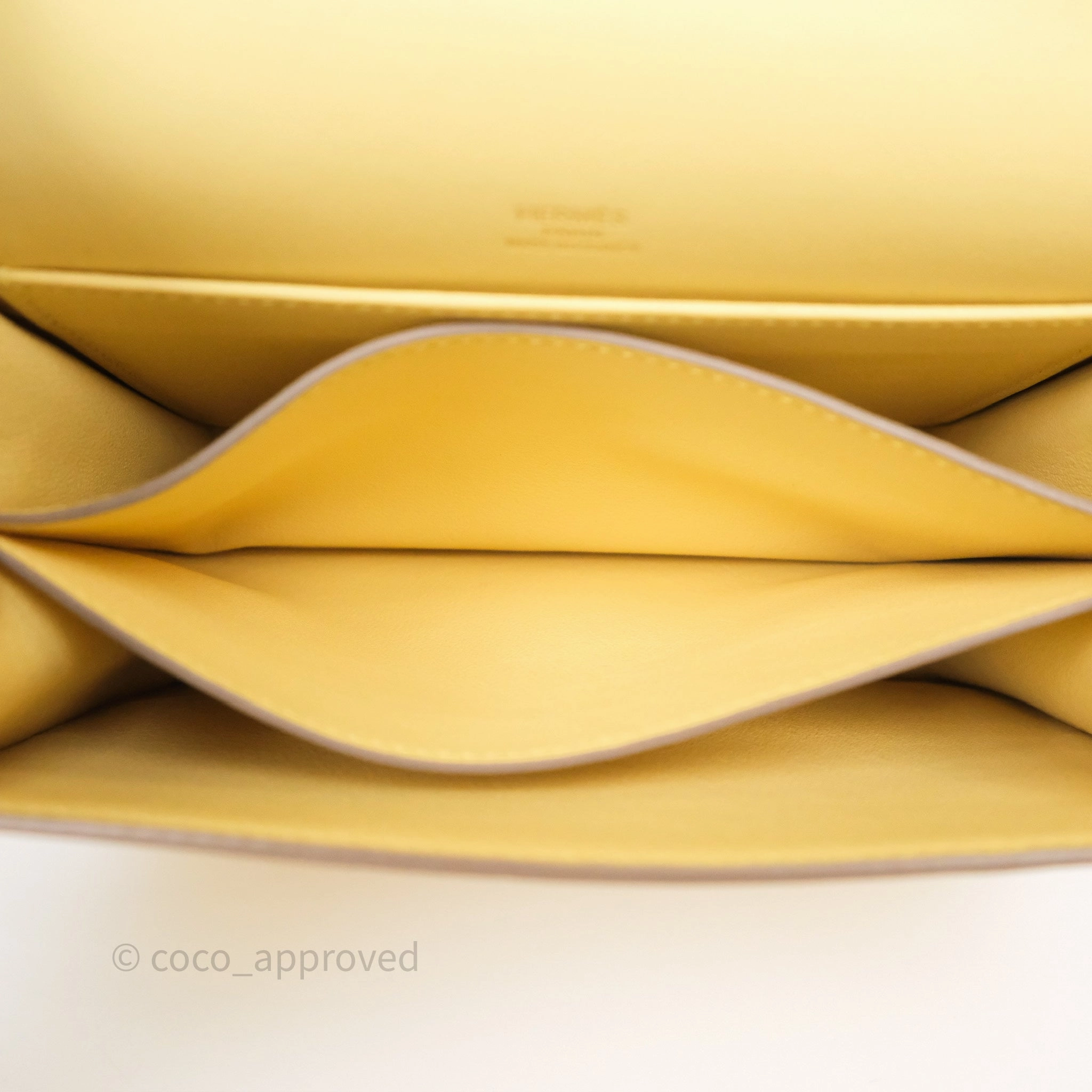 Herms Roulis Mini 18 Jaune Poussin 1Z Swift Gold Hardware