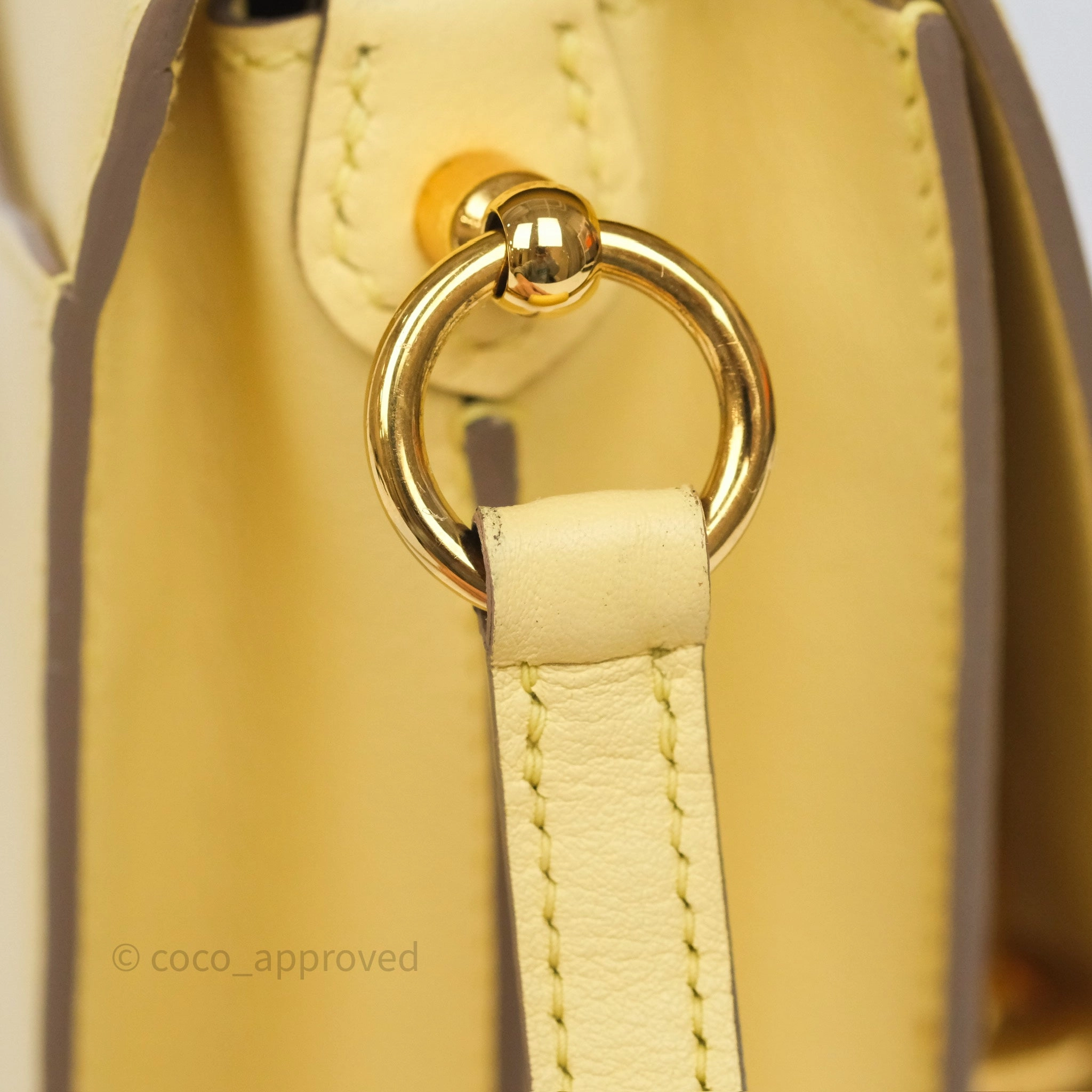 Herms Roulis Mini 18 Jaune Poussin 1Z Swift Gold Hardware