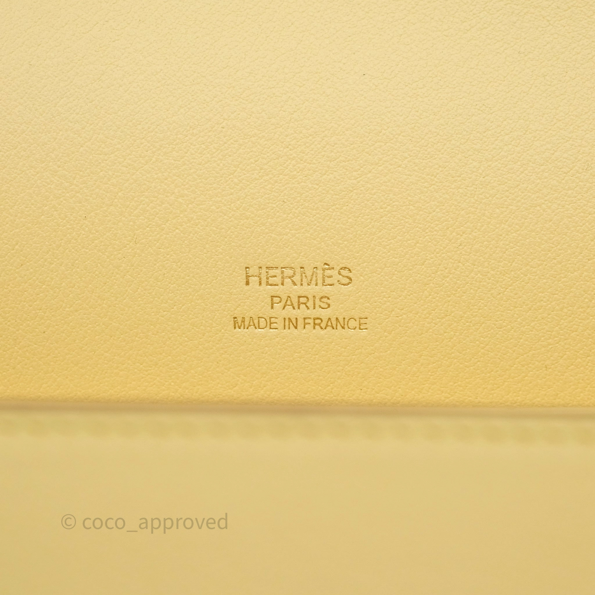 Herms Roulis Mini 18 Jaune Poussin 1Z Swift Gold Hardware
