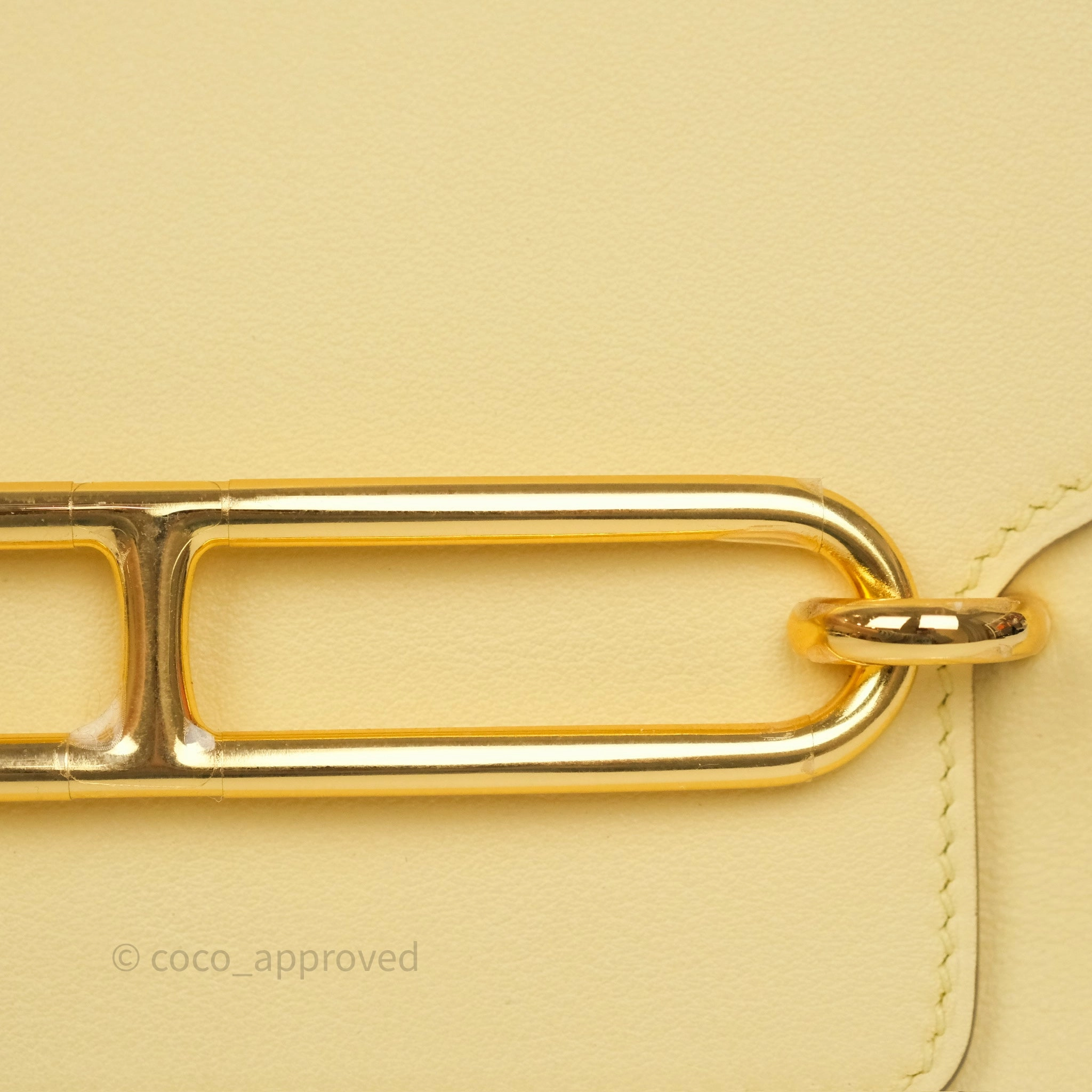 Herms Roulis Mini 18 Jaune Poussin 1Z Swift Gold Hardware