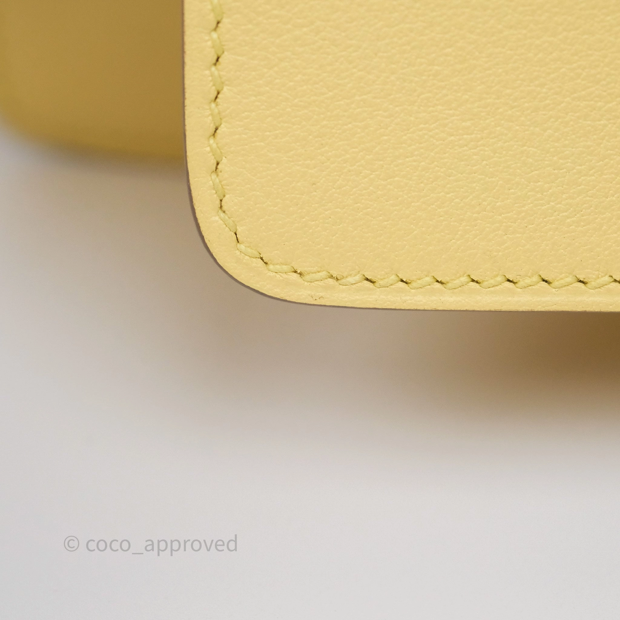 Herms Roulis Mini 18 Jaune Poussin 1Z Swift Gold Hardware