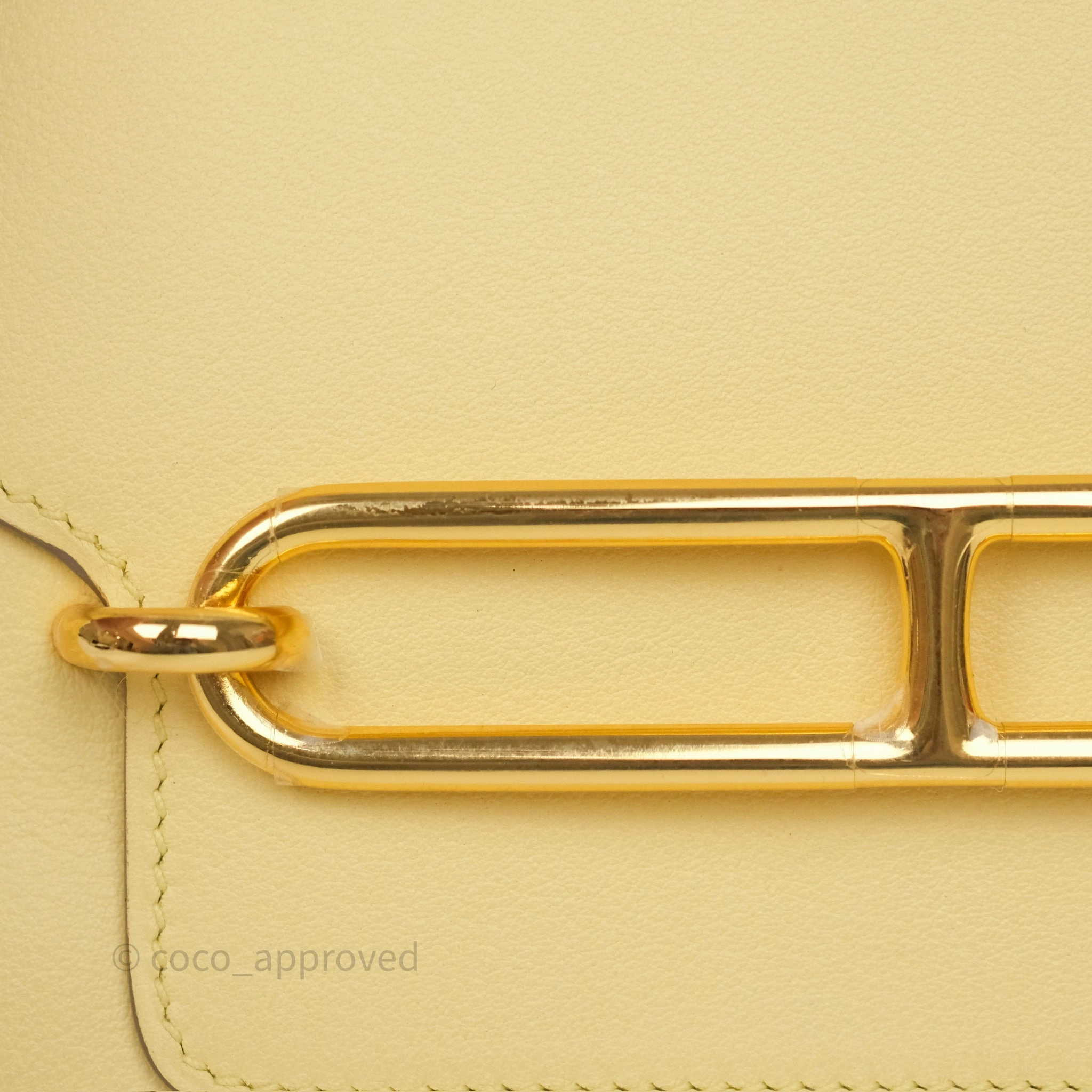 Herms Roulis Mini 18 Jaune Poussin 1Z Swift Gold Hardware