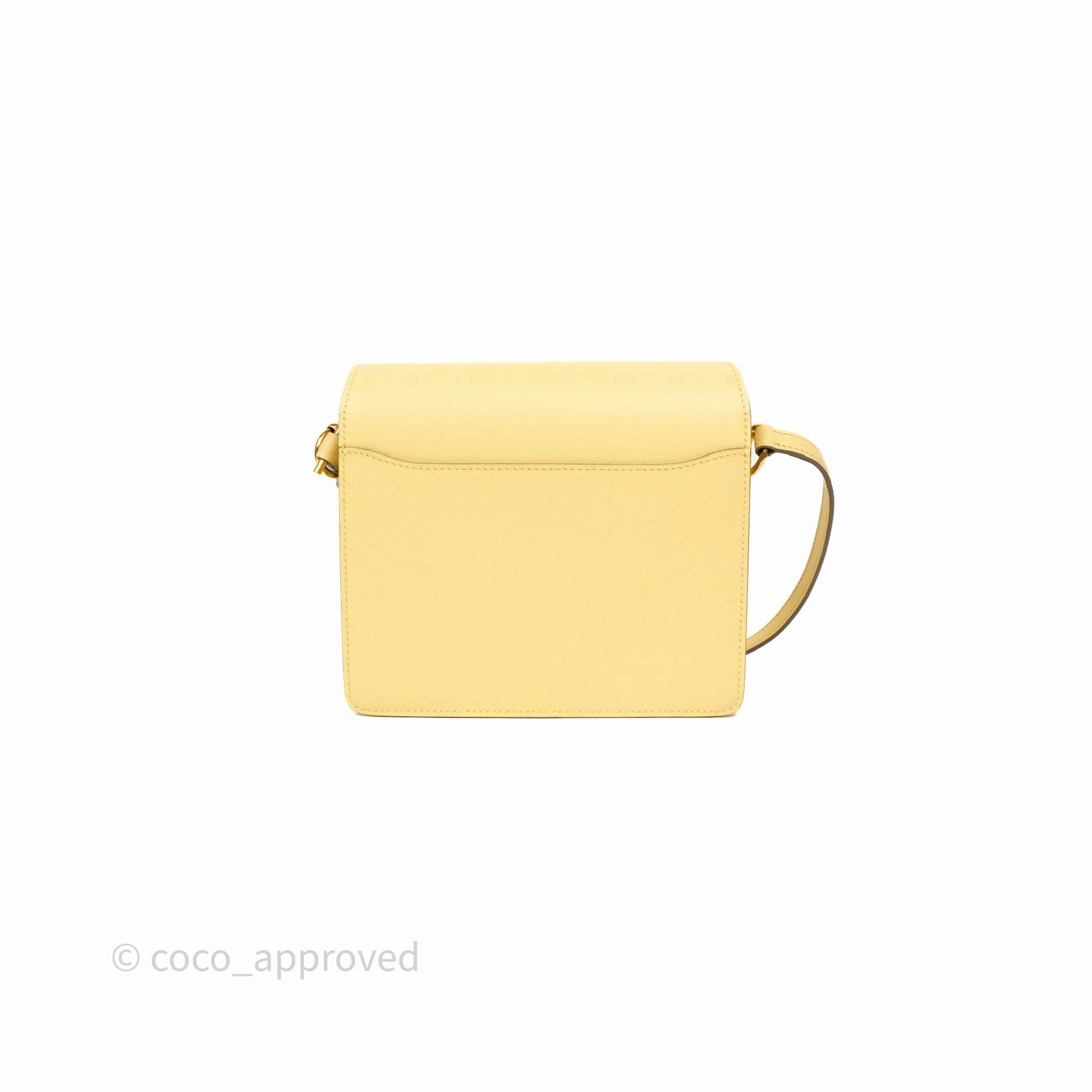 Herms Roulis Mini 18 Jaune Poussin 1Z Swift Gold Hardware