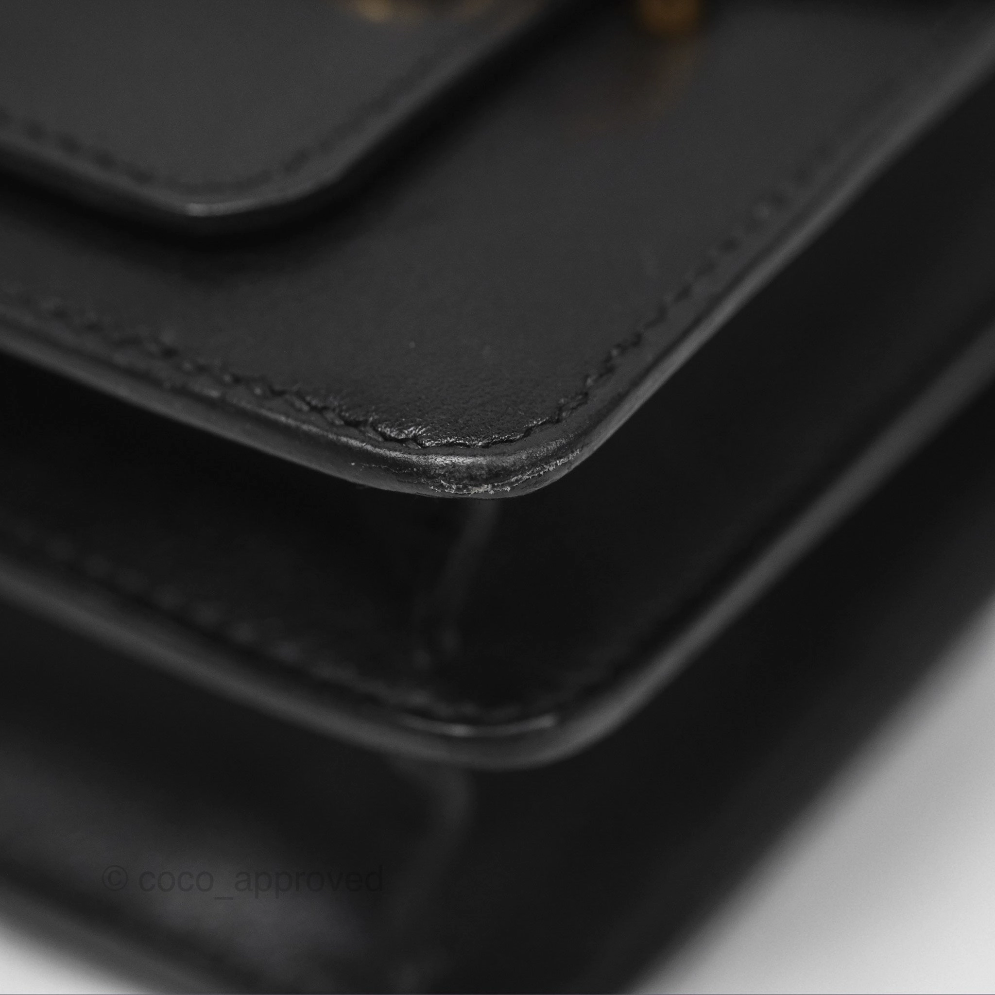 Herms Roulis Mini 18 Noir 89 Veau Evergrain Gold Hardware