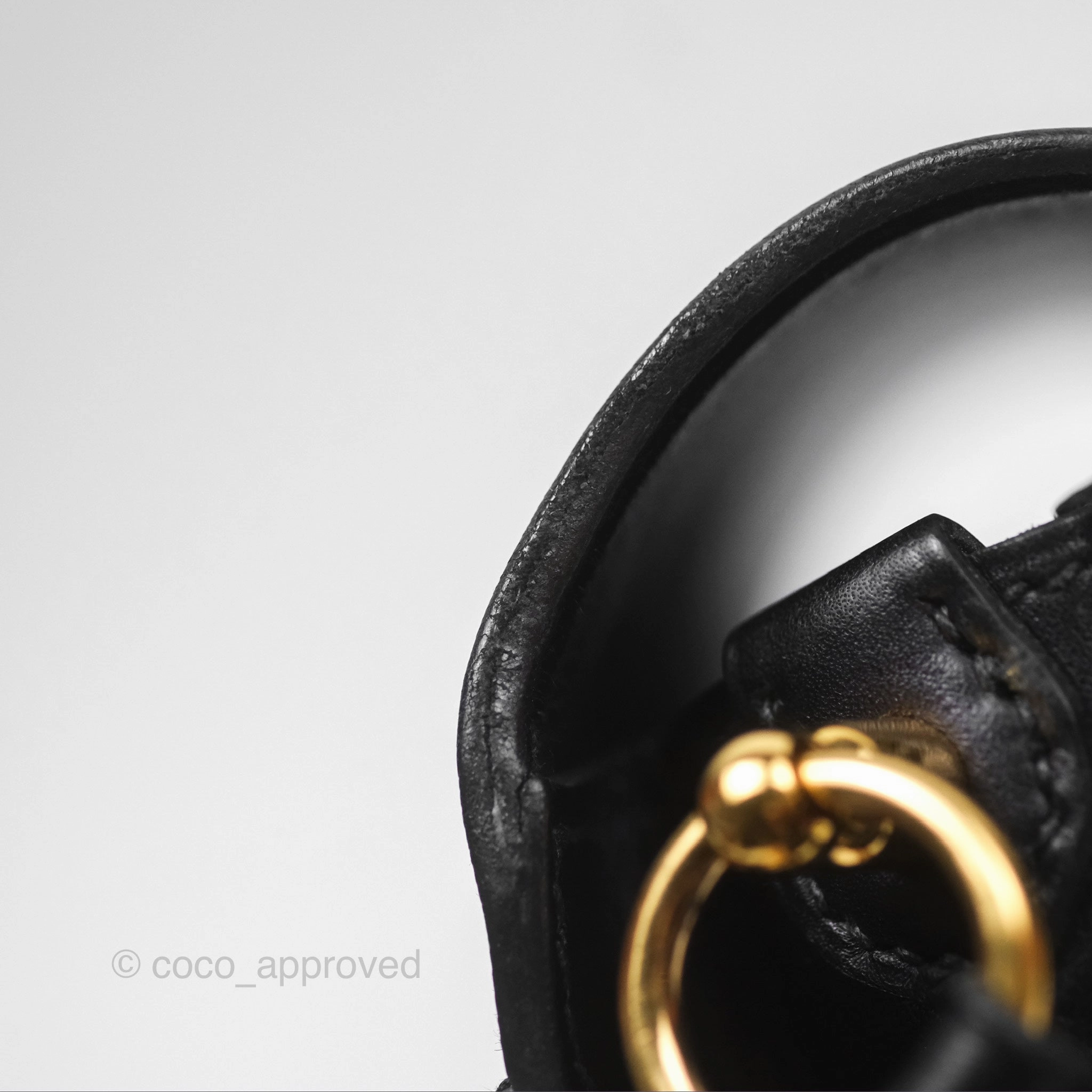 Herms Roulis Mini 18 Noir 89 Veau Evergrain Gold Hardware