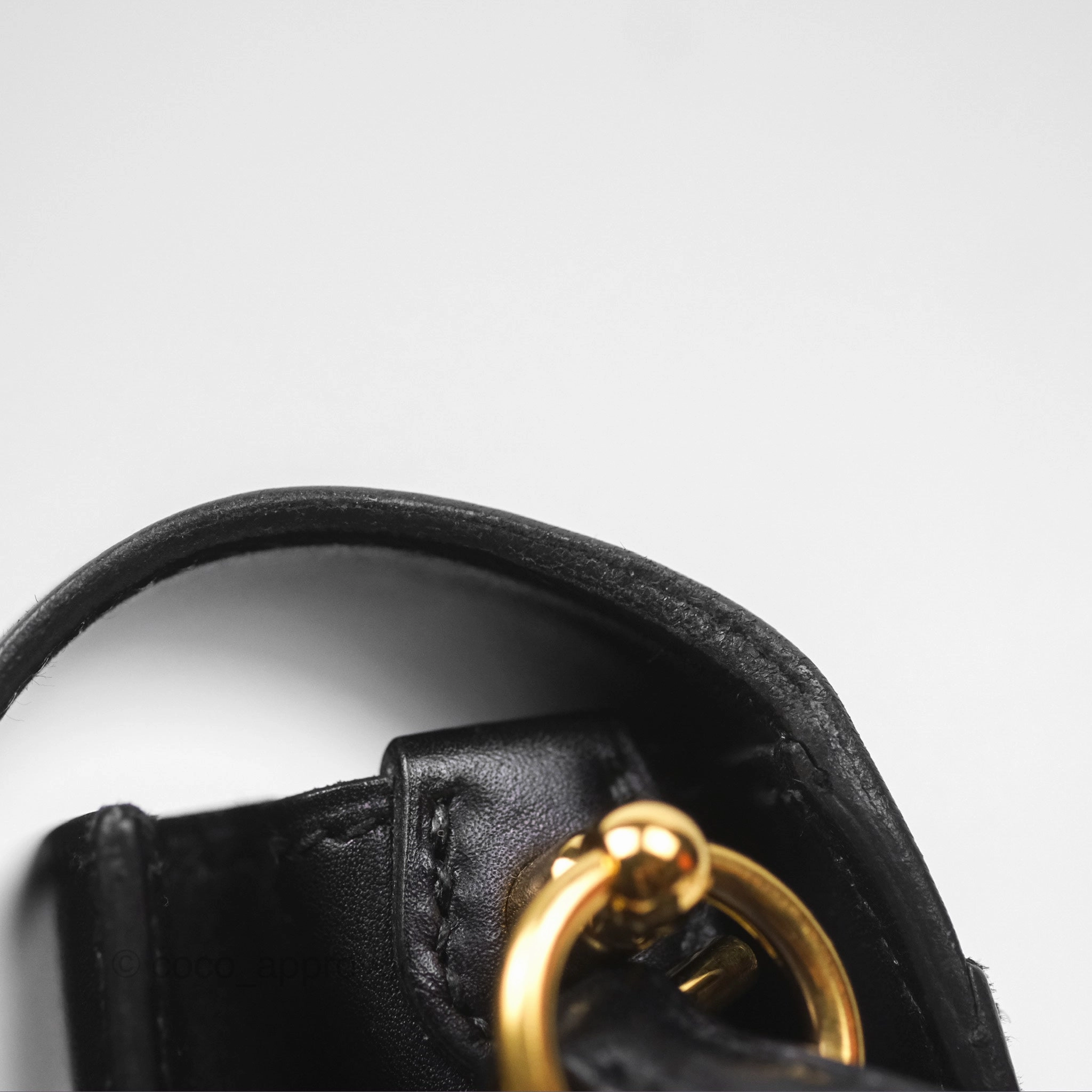 Herms Roulis Mini 18 Noir 89 Veau Evergrain Gold Hardware