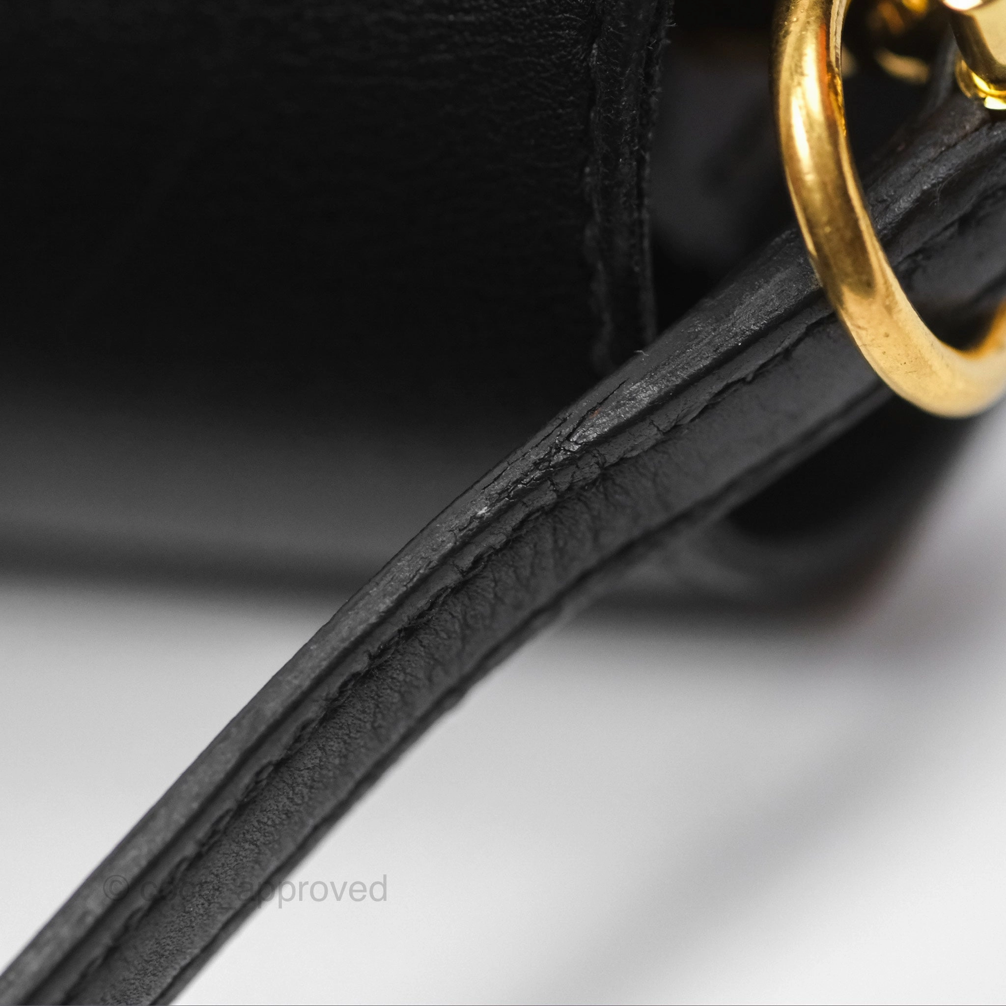 Herms Roulis Mini 18 Noir 89 Veau Evergrain Gold Hardware