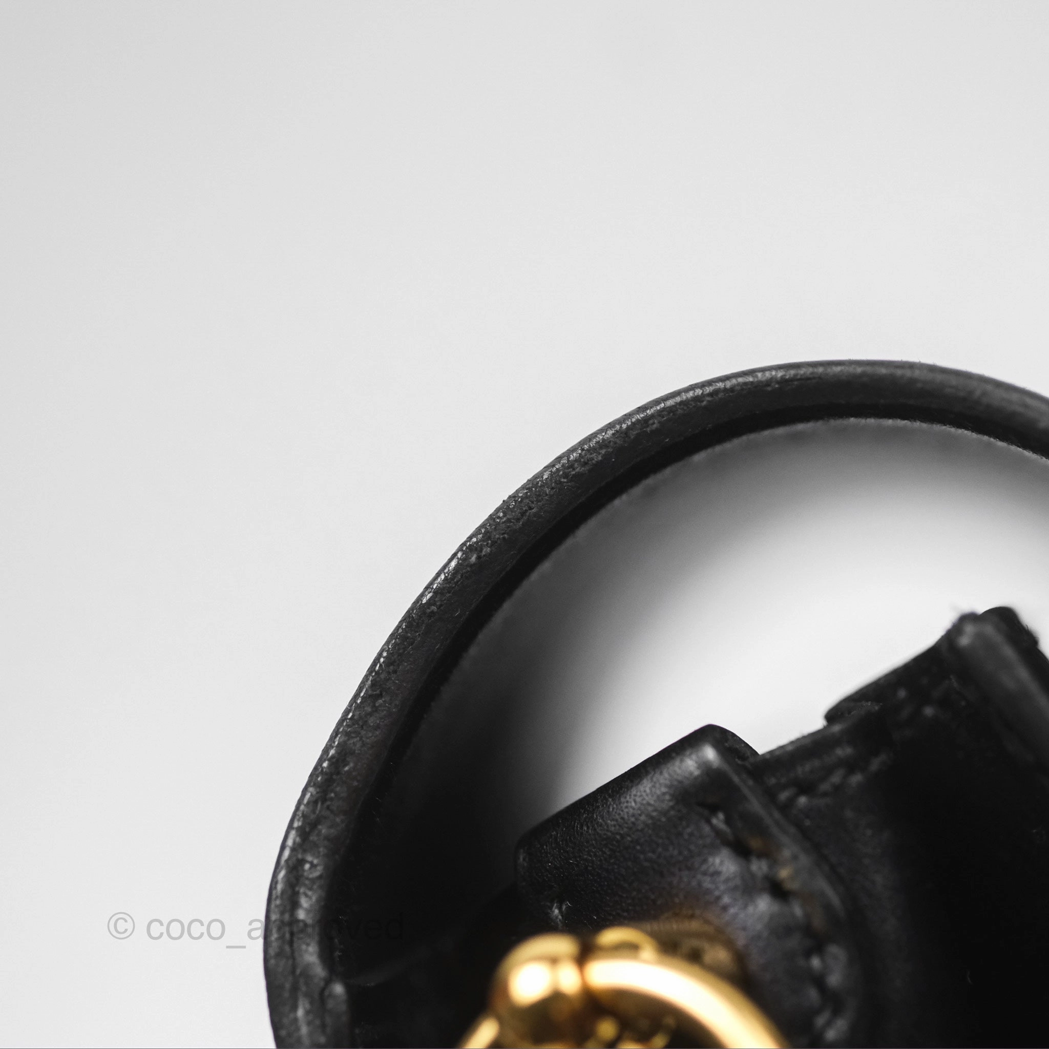 Herms Roulis Mini 18 Noir 89 Veau Evergrain Gold Hardware
