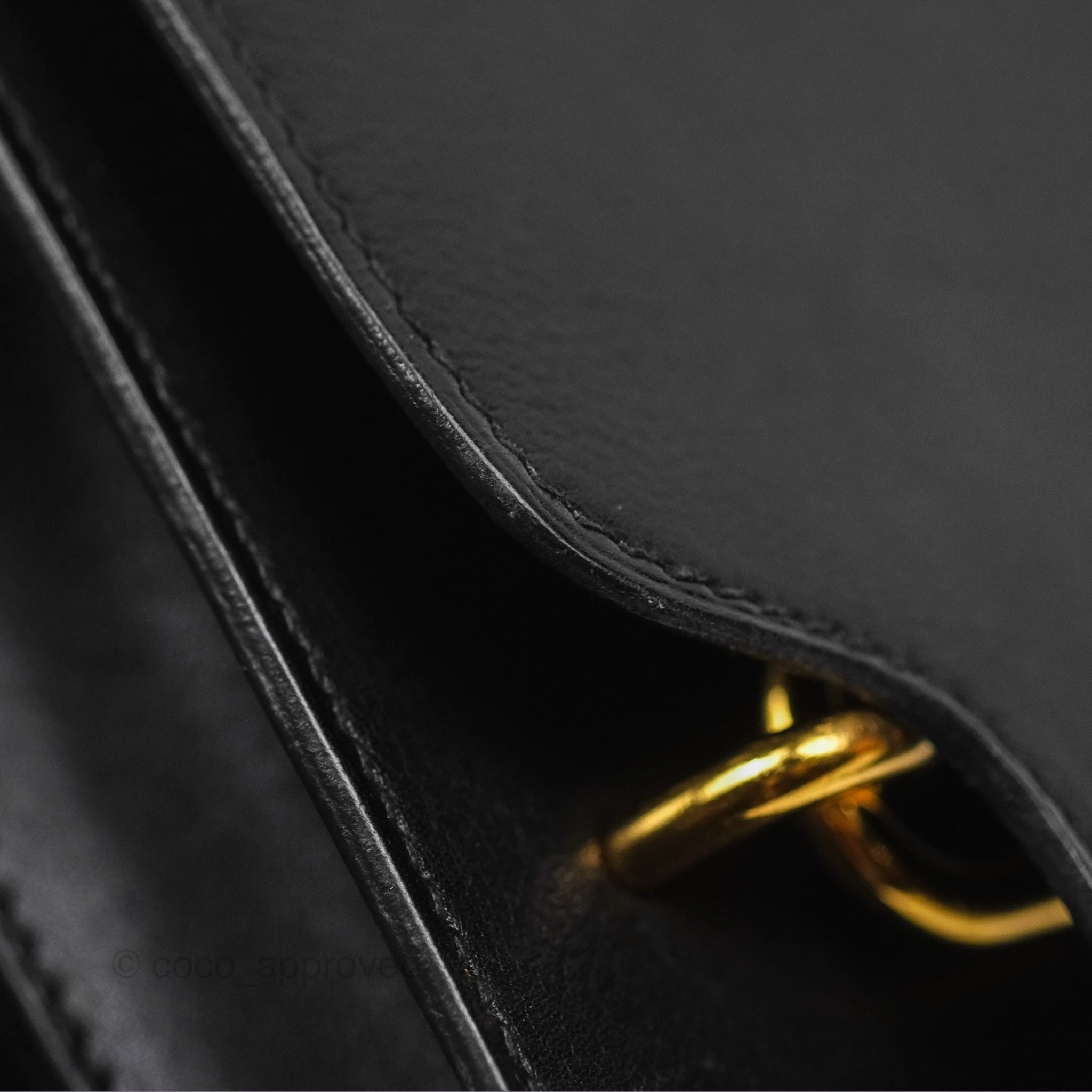 Herms Roulis Mini 18 Noir 89 Veau Evergrain Gold Hardware