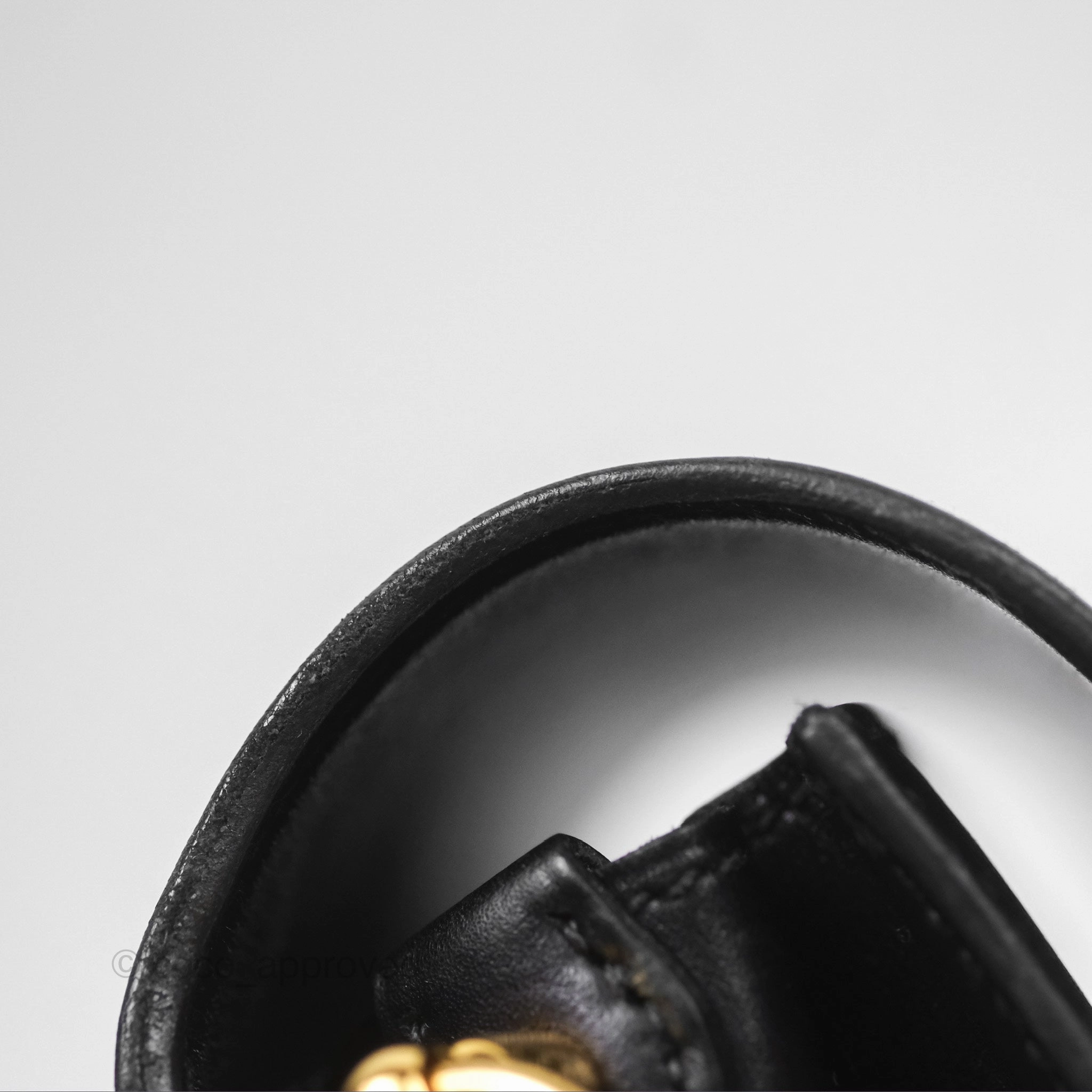 Herms Roulis Mini 18 Noir 89 Veau Evergrain Gold Hardware