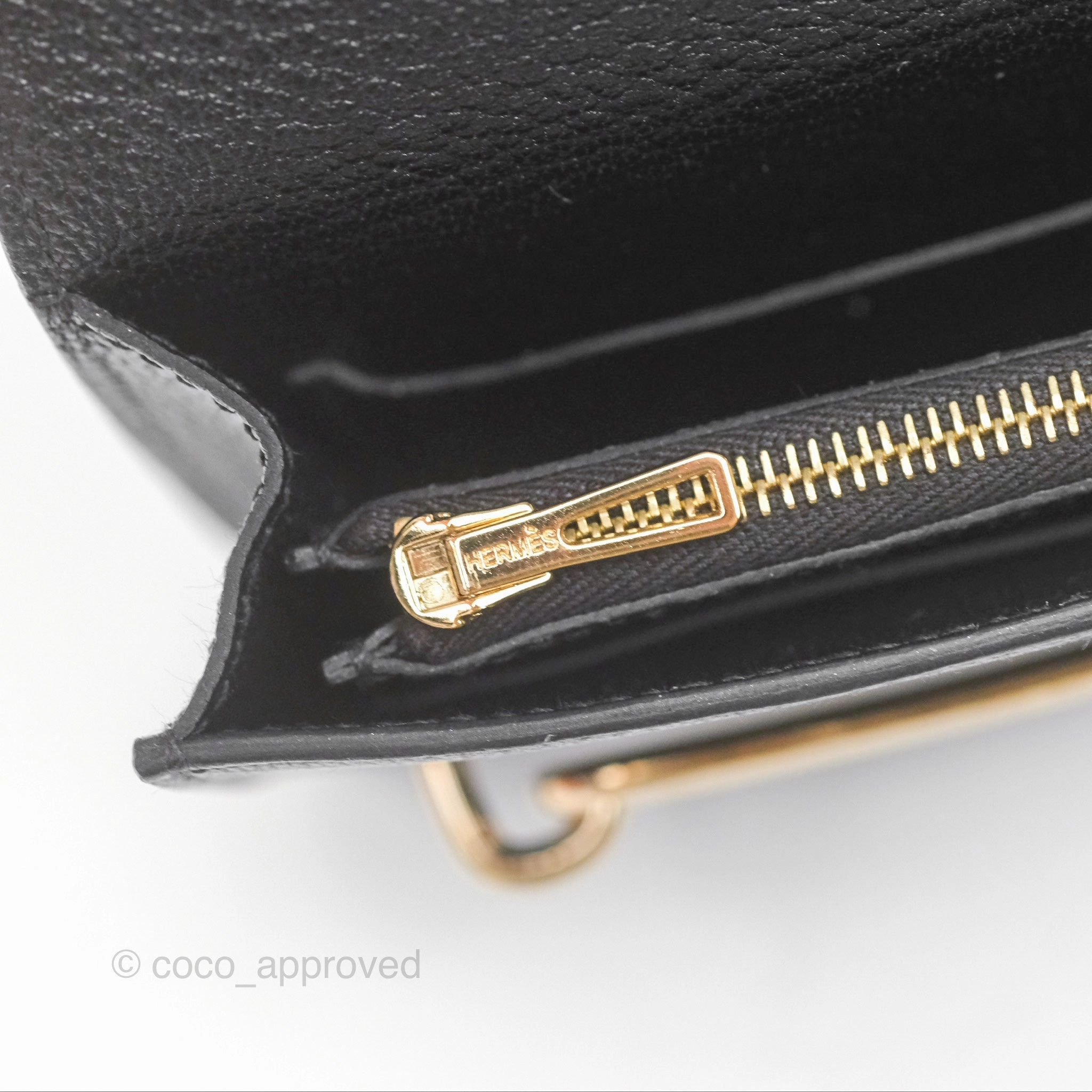 Herms Roulis Slim Wallet Black Noir 89 Chevre Mysore Gold Hardware
