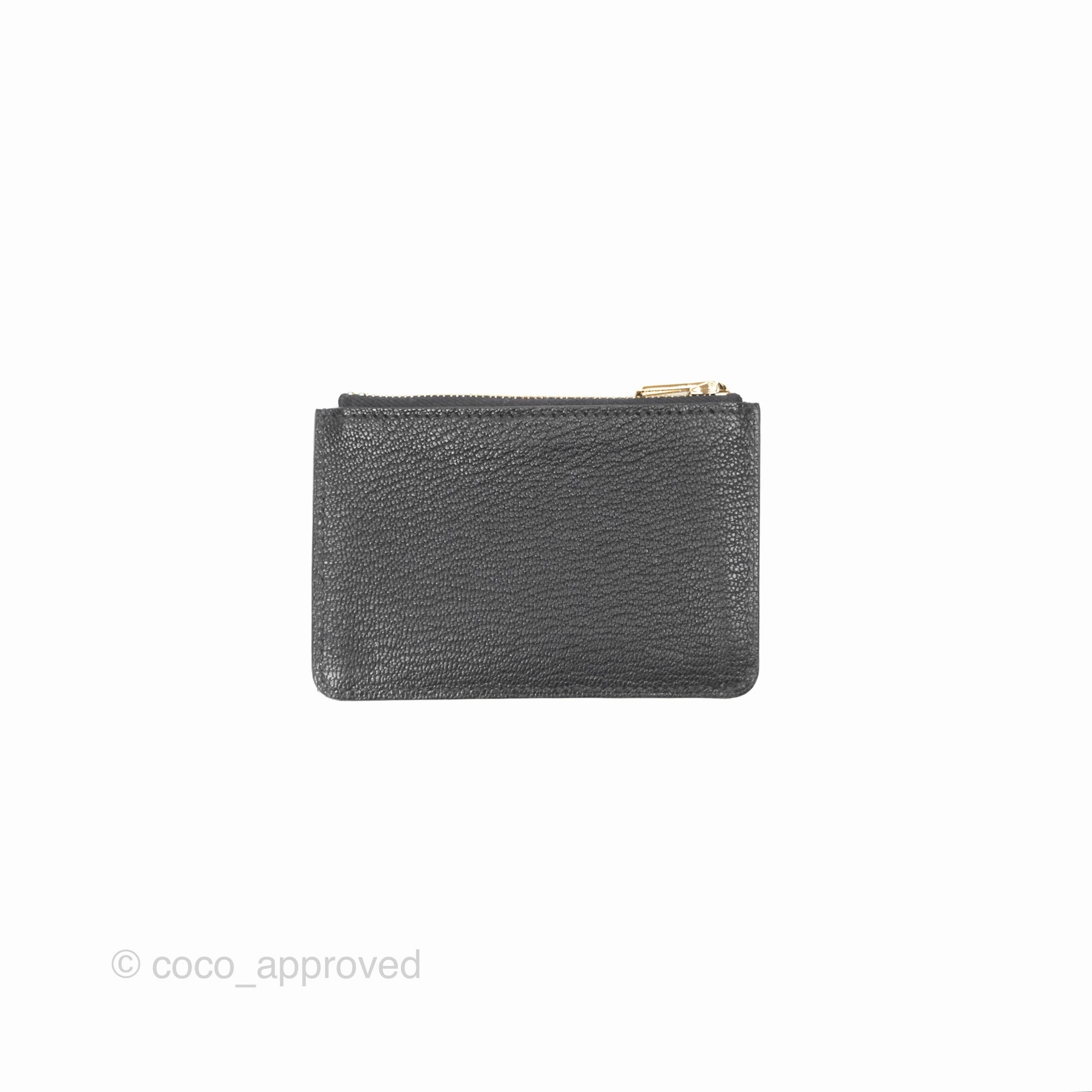 Herms Roulis Slim Wallet Black Noir 89 Chevre Mysore Gold Hardware
