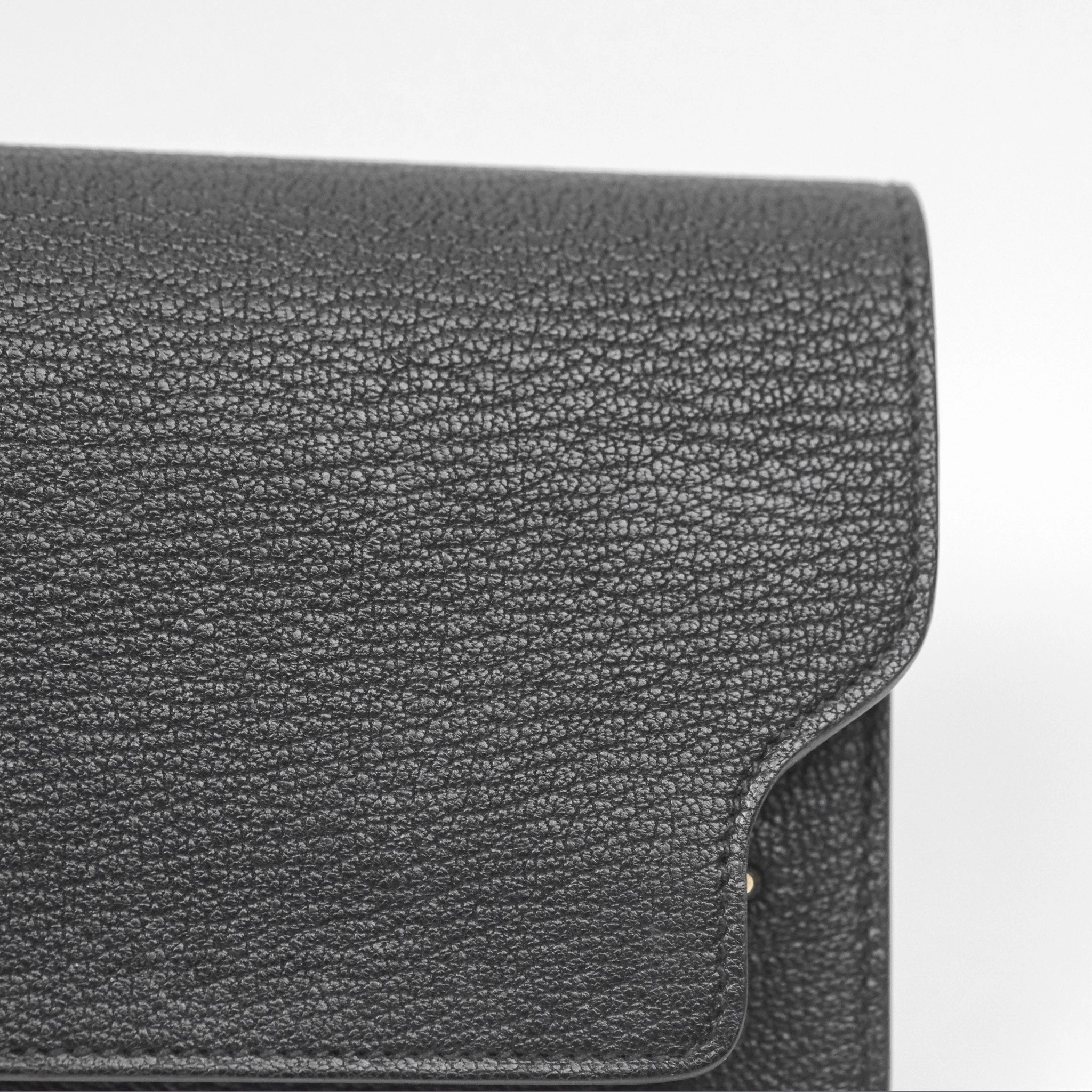 Herms Roulis Slim Wallet Black Noir 89 Chevre Mysore Gold Hardware