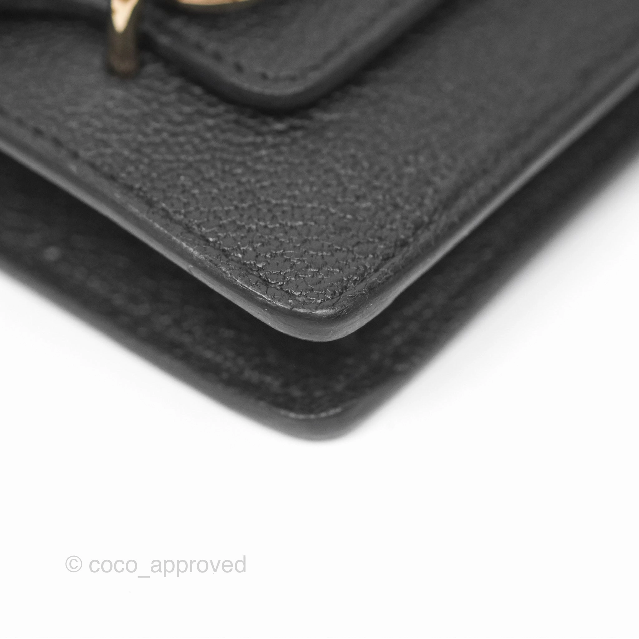 Herms Roulis Slim Wallet Black Noir 89 Chevre Mysore Gold Hardware